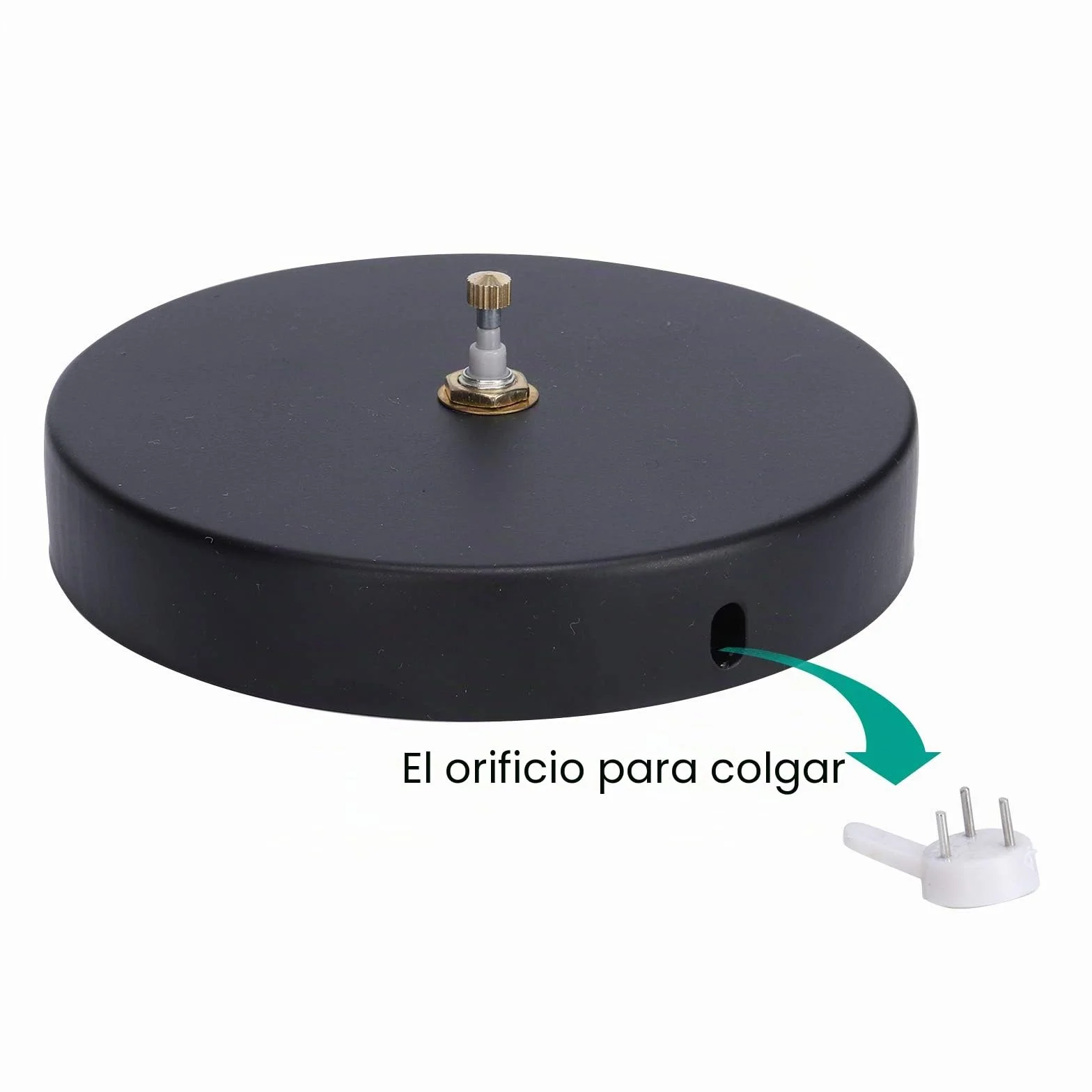 Lafocuse Agujas 3D Reloj de Pared Grande 60cm, DIY Silencioso Mecanico, Metal Negro Moderno