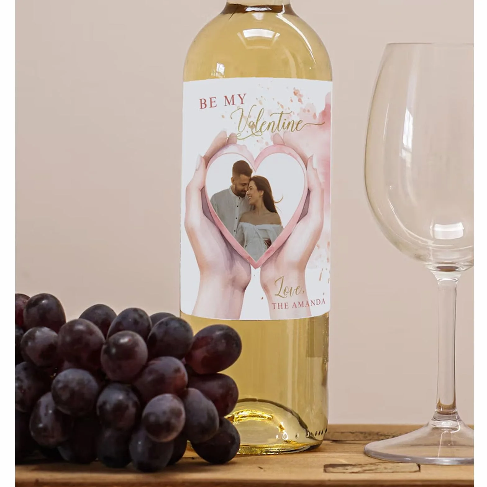 Etiquetas fotográficas personalizadas para botellas de vino Etiquetas para vino personalizadas para botellas Personalizadas Compromiso Boda Fiesta de Cumpleaños