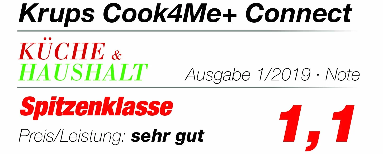 Krups CZ7158 Cook4Me+ Connect Robot de cocina 1600W olla a presión eléctrica 4 litros negro gris