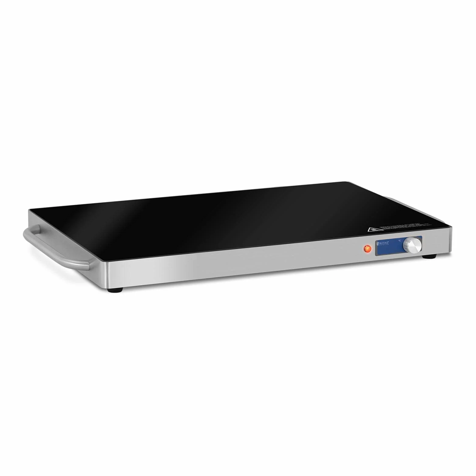 Royal Catering Placa Calentadora RCIC-230W 240W Acero Inoxidable 62 x 35 cm