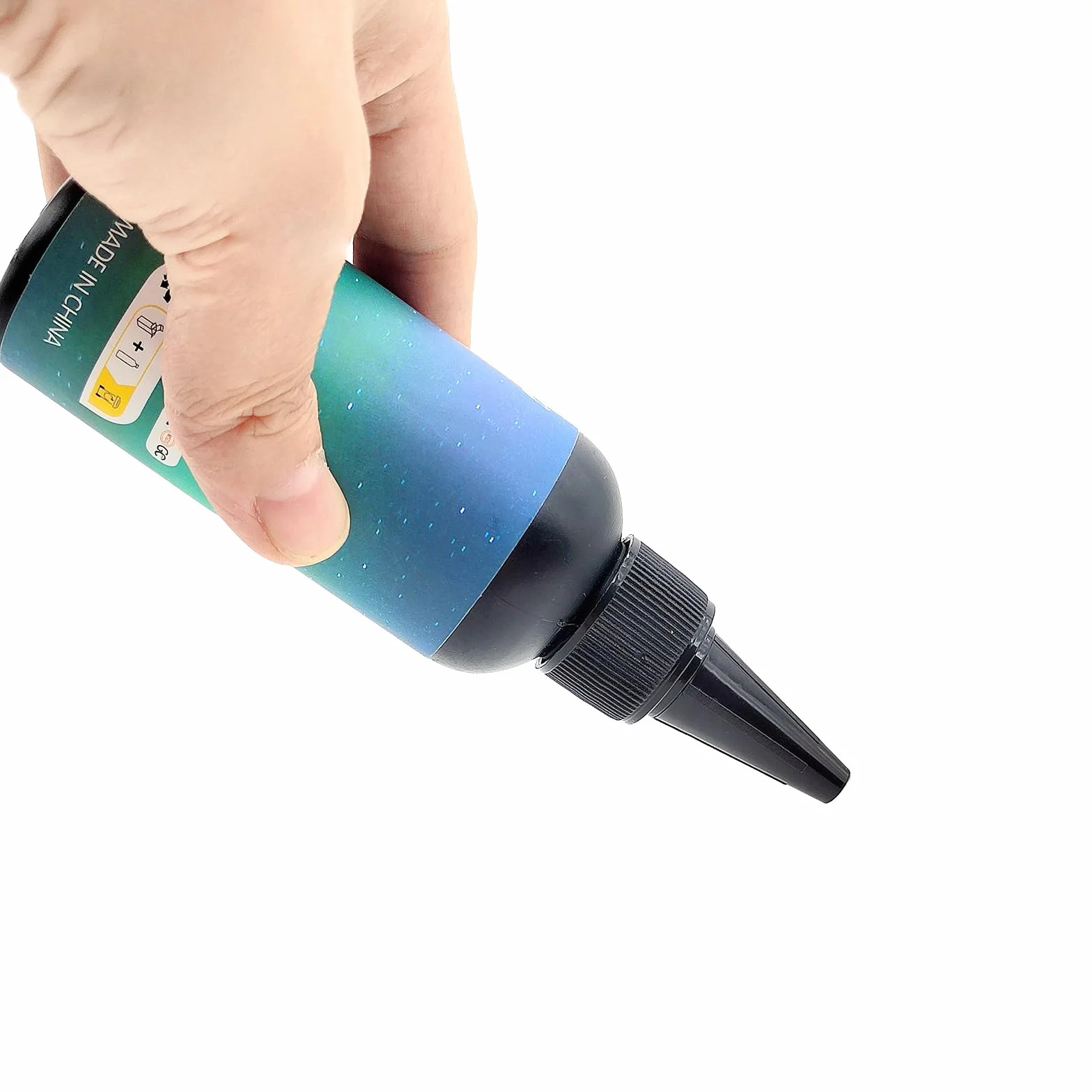 Resina UV de Cristal 120g, Resina Epoxi Transparente, Curado Ultravioleta Duro para Bricolaje