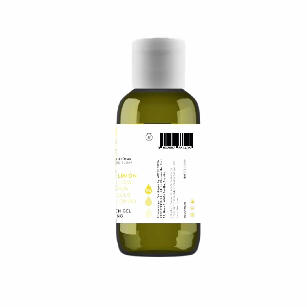 Azucren AZUCOLOR Colorante Alimentario en Gel 50 Gr Amarillo Limón