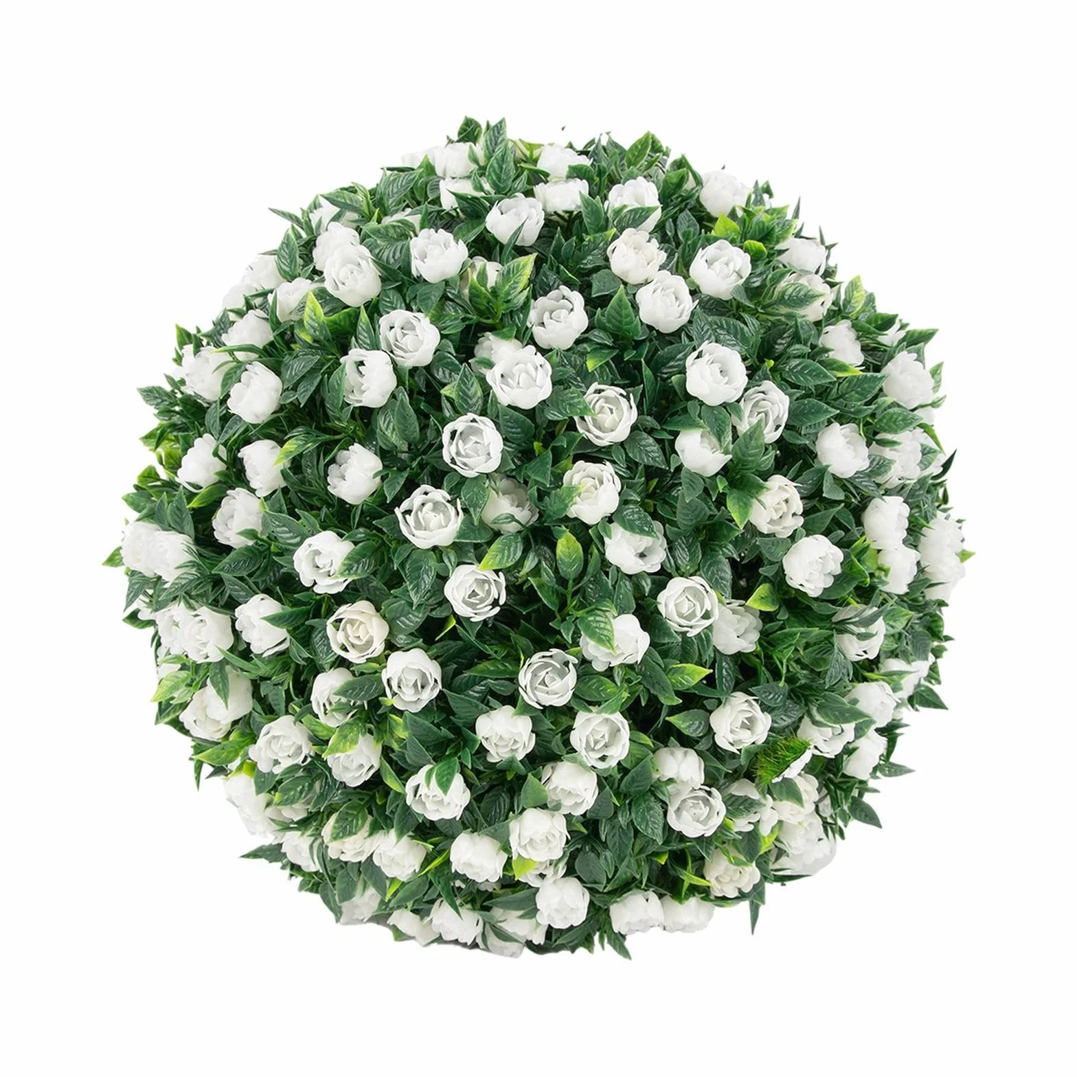 Bola Verde para balcón, 20 cm, Plantas Artificiales Decorativas para Exterior, Bola de Flores de PE, fácil Instalar y cuidar, topiarios Artificiales, decoración Techo, árbol, Estilo C