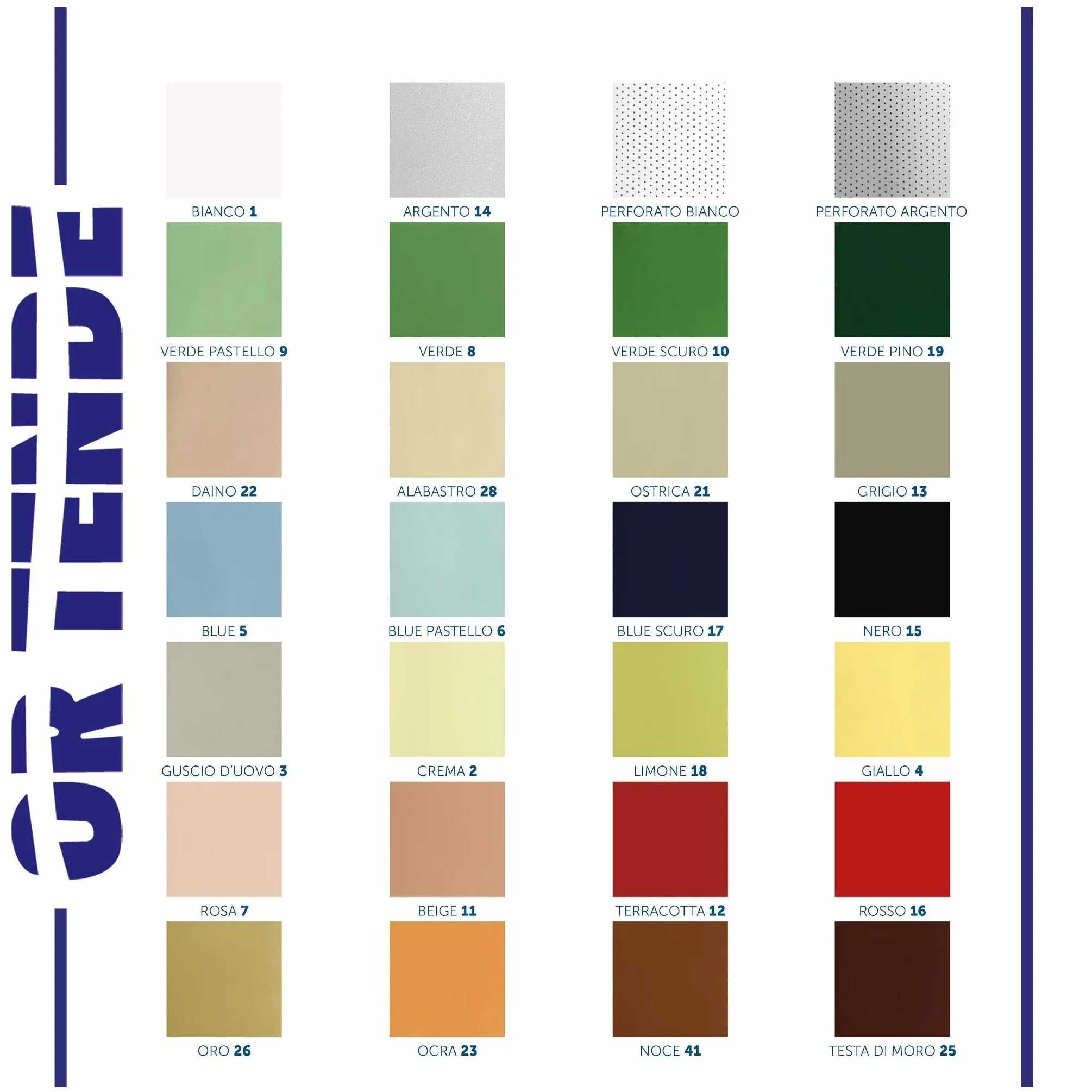 OR TENDE - Persiana veneciana de 50 mm, 140 x 140 cm, personalizada, con cinta de plástico para exterior, fácil montaje, fabricada en Italia