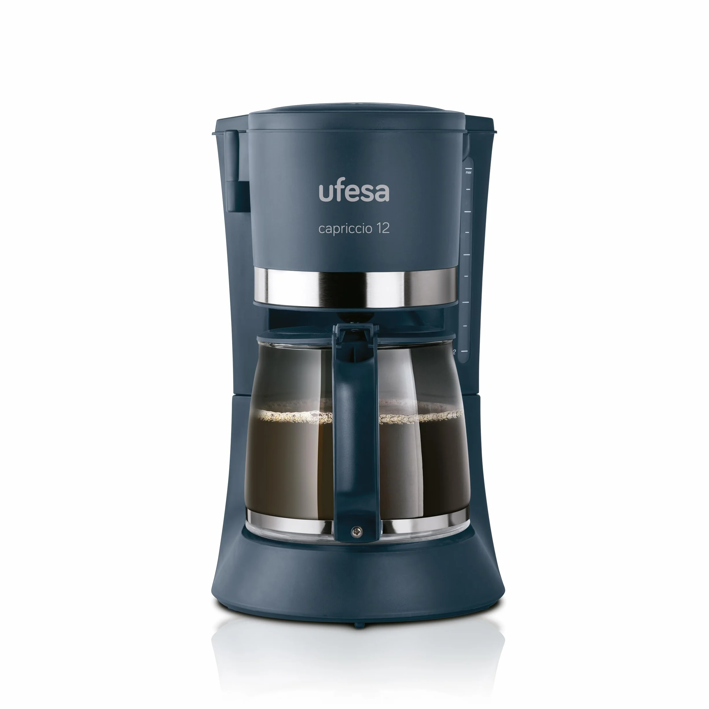 Ufesa Capriccio Cafetera de Goteo 12 Tazas 1.2L 680W Filtro Permanente Auto Apagado Azul Verdoso