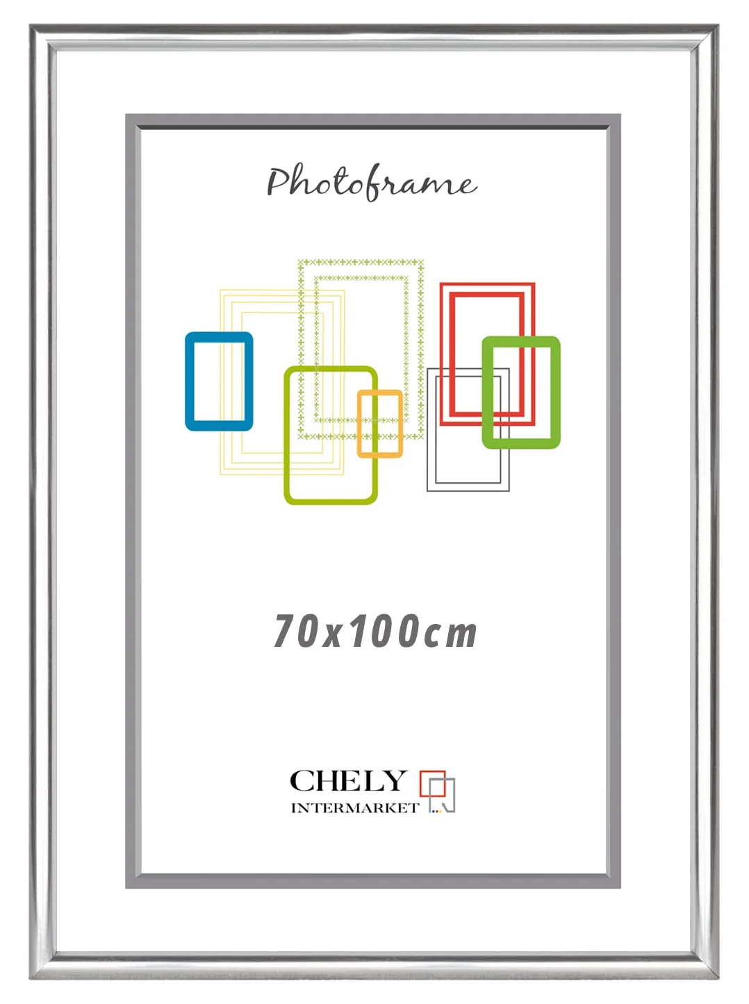 CHELY INTERMARKET MOD311 Marco Fotos Decorativo 70x100cm Plateado 1 Unidad