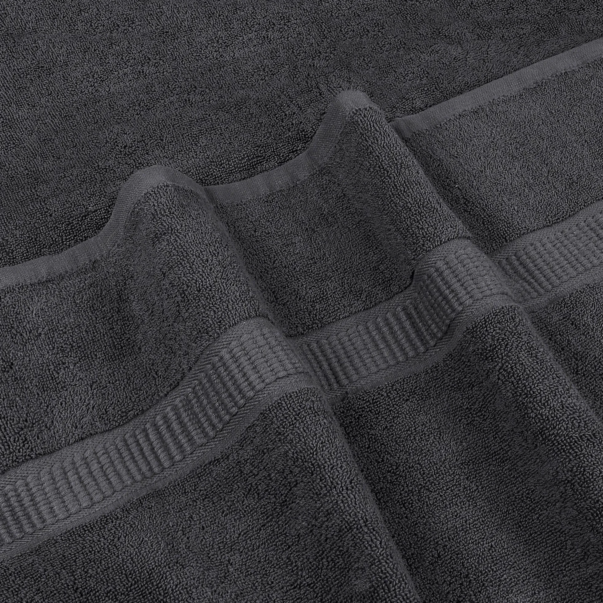 Toallas de Baño Jumbo 90x180 CM 100% Algodón Ring Spun Altamente Absorbente Pack 2 Gris