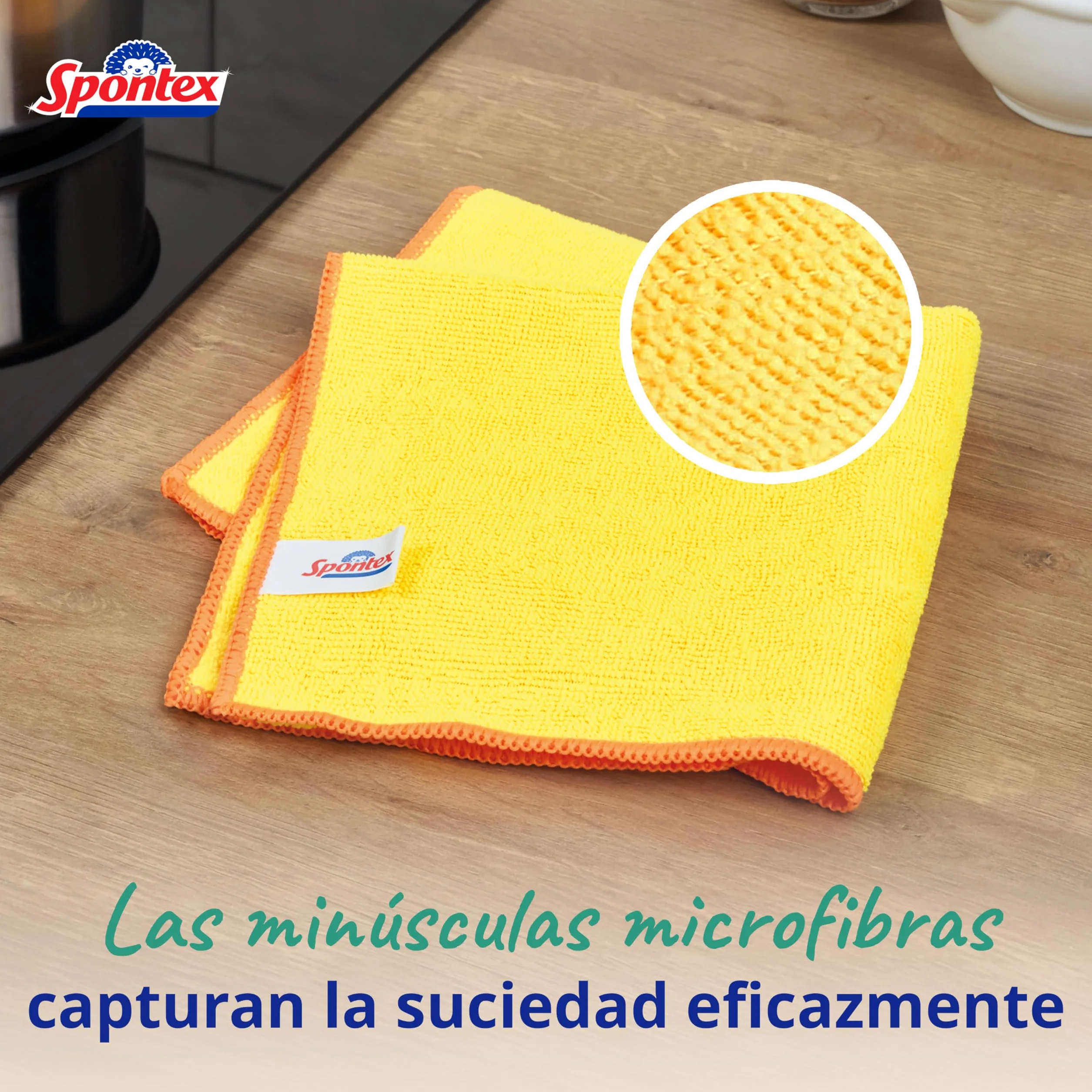 Spontex Paños de microfibra limpieza 30x30 cm 16 unidades Colores surtidos