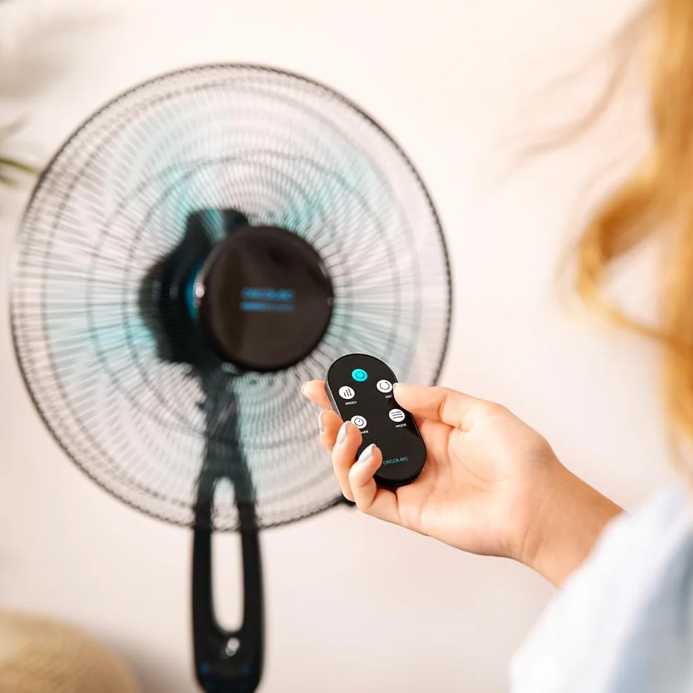 Cecotec EnergySilence 560 Max Smart Ventilador de Pie 45W 16" 5 Aspas Mando a Distancia