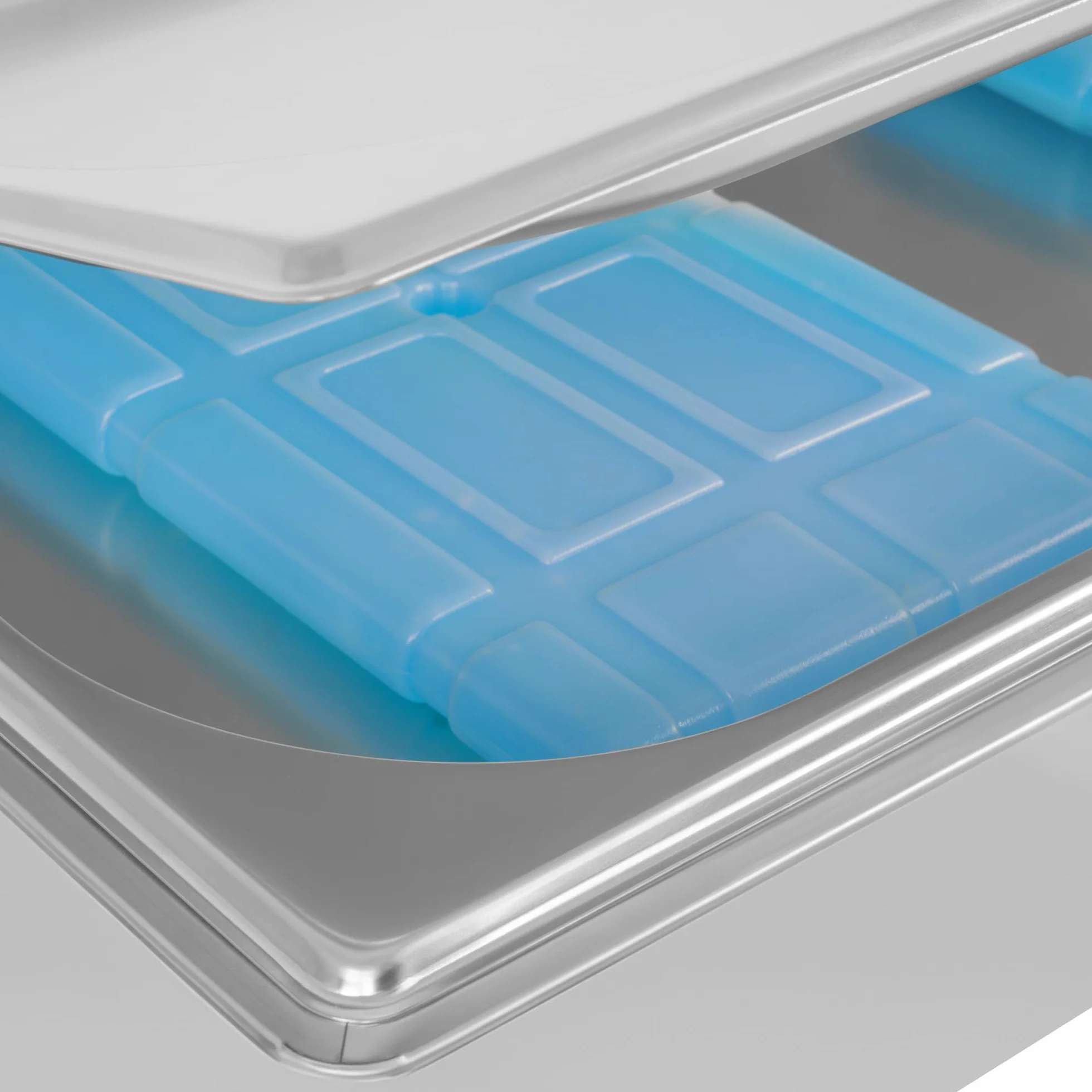 Mahlzeit Plato de servicio refrigerado | 54 x 34 x 24,5 cm | GN 1/1 Plato refrigerado con tapa, sistema de recipiente refrigerado con acumulador de frío | Plato para mantener fresco, tapa de servicio