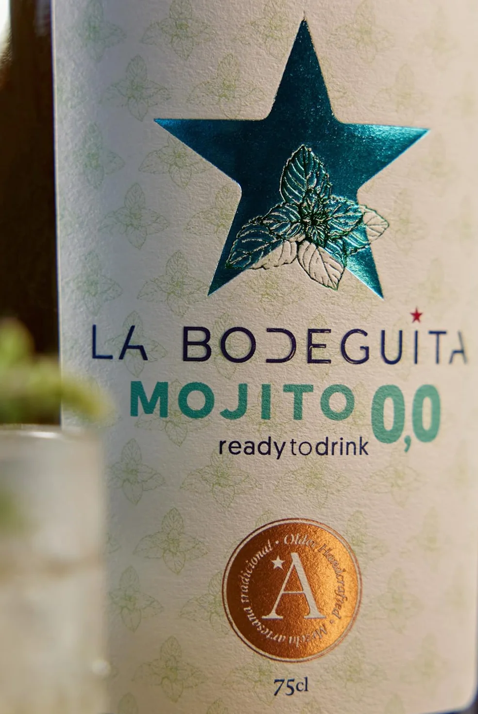 La Bodeguita Mojito 0,0 Cóctel Premium Sin Alcohol Artesano Natural 75 cl
