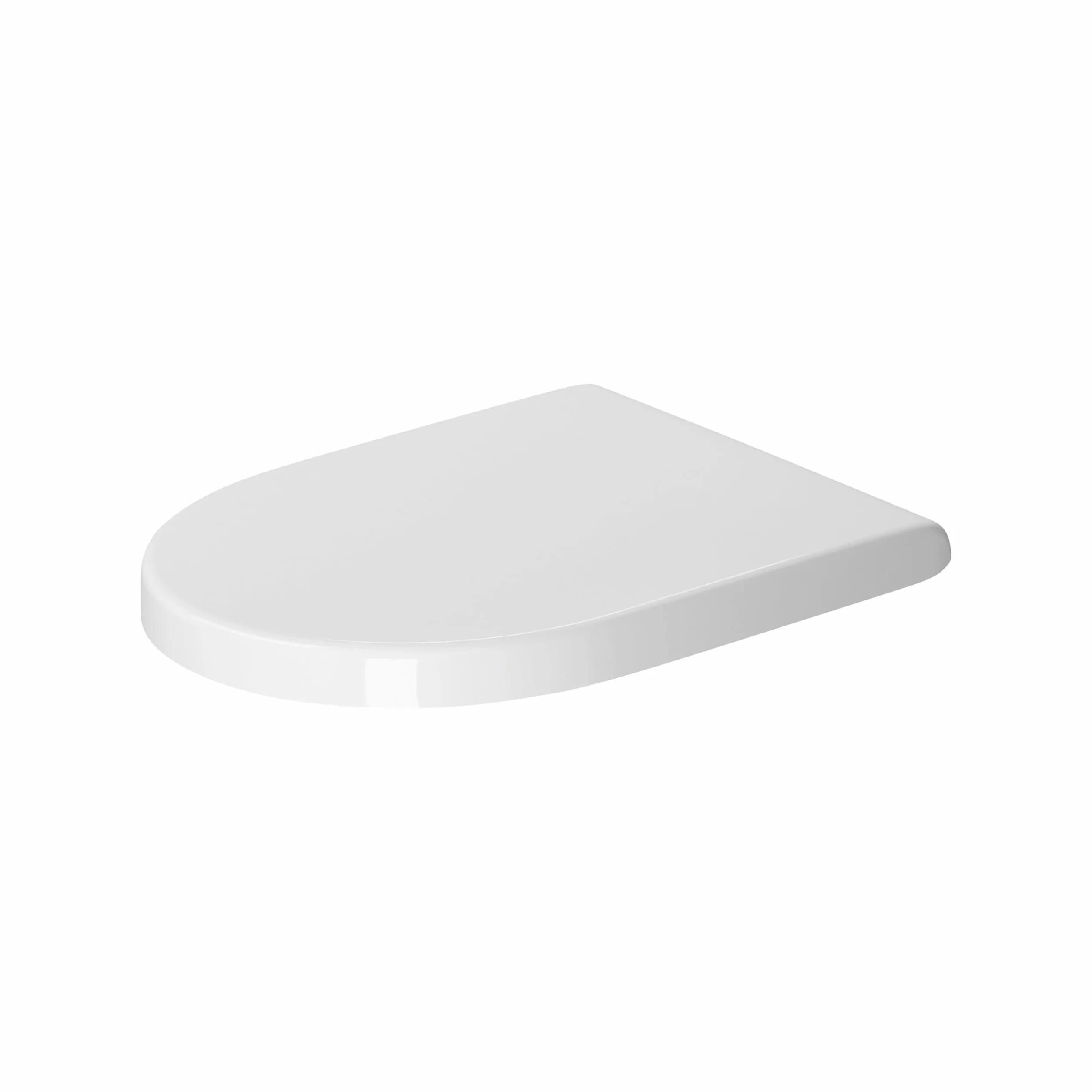Duravit Starck 3 tapa WC, tapa de wc con mecanismo de cierre suave y lento, asiento de inodoro de urea duroplast, tapadera wc con bisagras de acero inoxidable, tapa de inodoro blanco