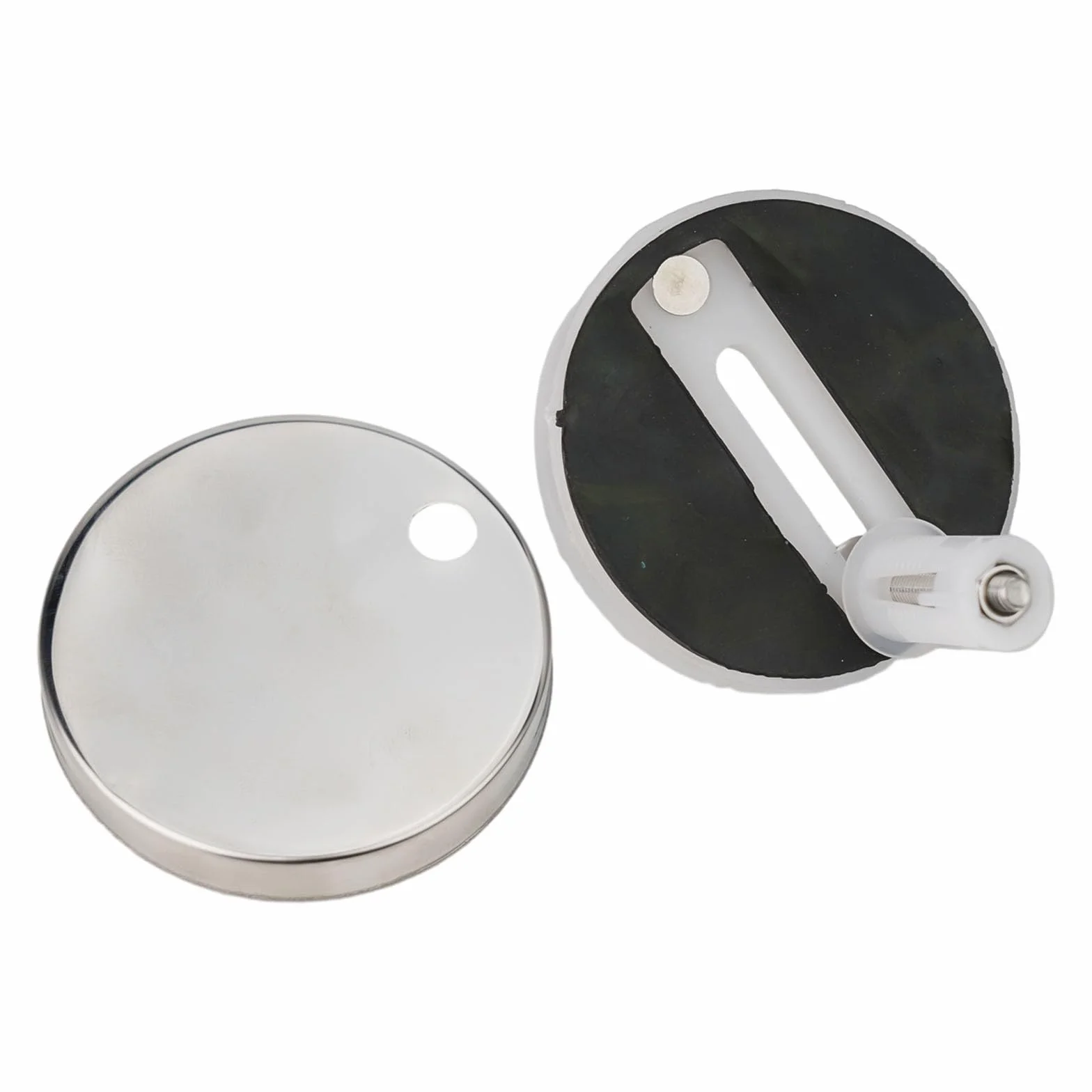 Honseadek Bisagras de asiento de inodoro de liberación rápida, piezas de repuesto de metal de acero inoxidable, pernos de bisagra de tapa, accesorios de fijación de asiento de inodoro (65 mm)
