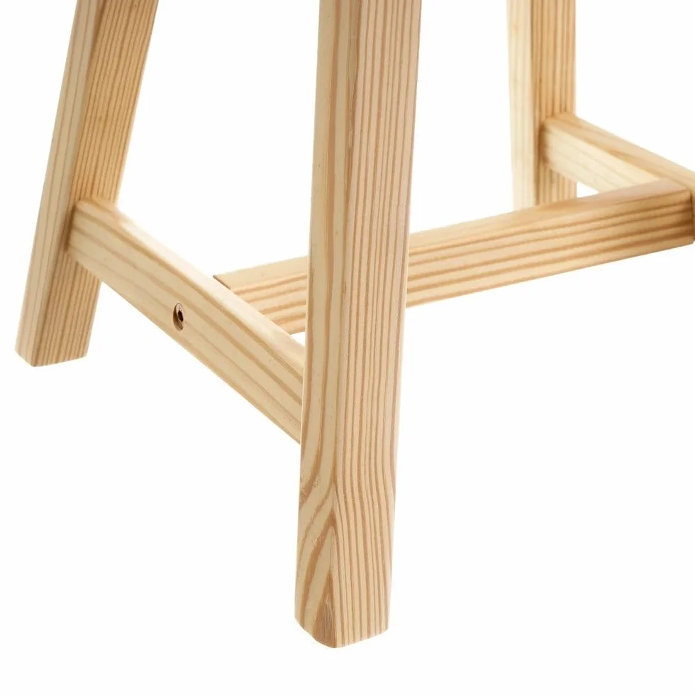 LOLAhome - Set de 2 sillas Infantiles Blancas de Madera de Pino de 28x28x50 cm. Diseño ergonómico para Dormitorio o Escritorio Que fomenta la autonomía y Comodidad de los niños con Estilo.