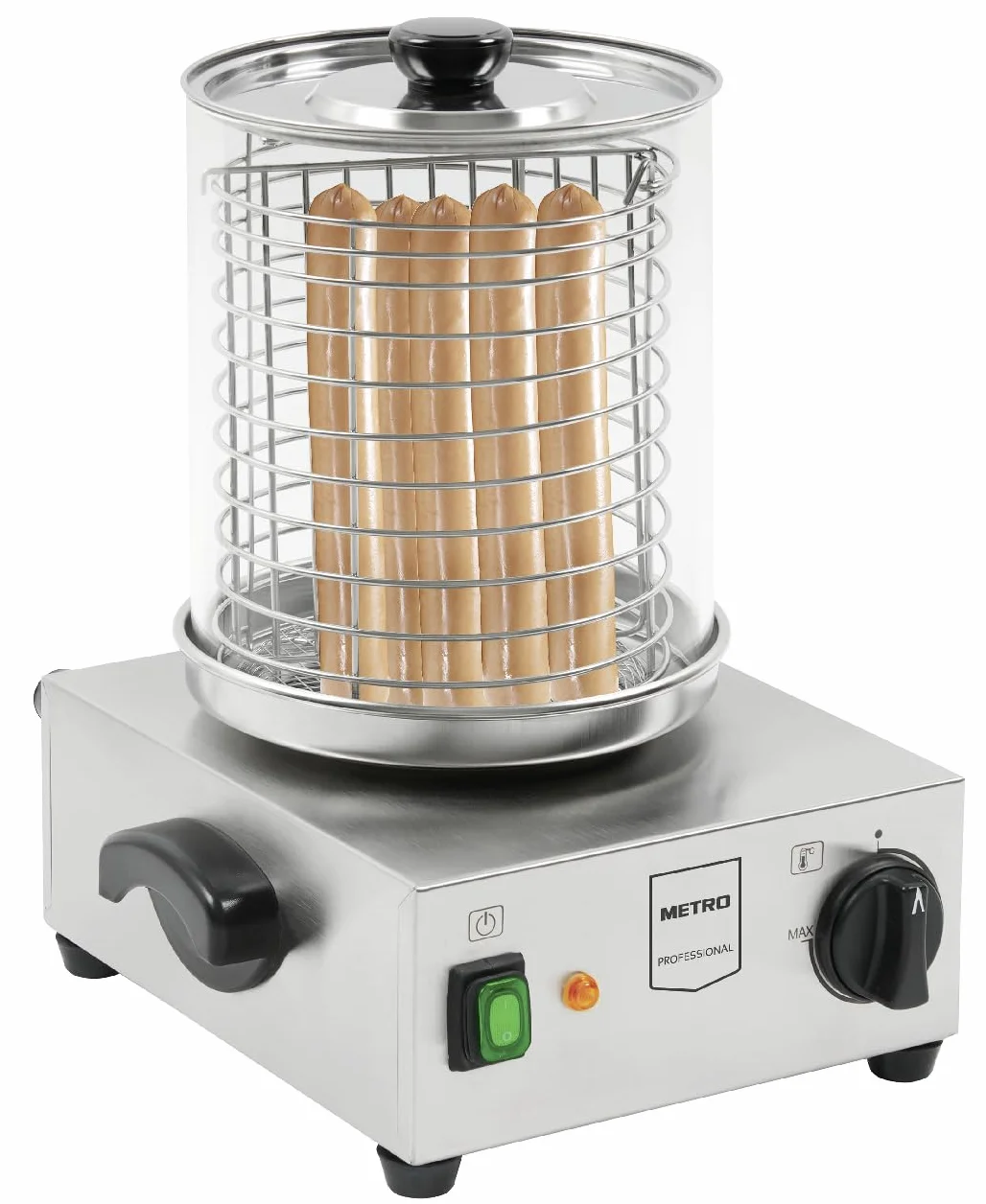 METRO Professional Máquina para Perritos Calientes GHM1002, Acero Inoxidable, 800 W