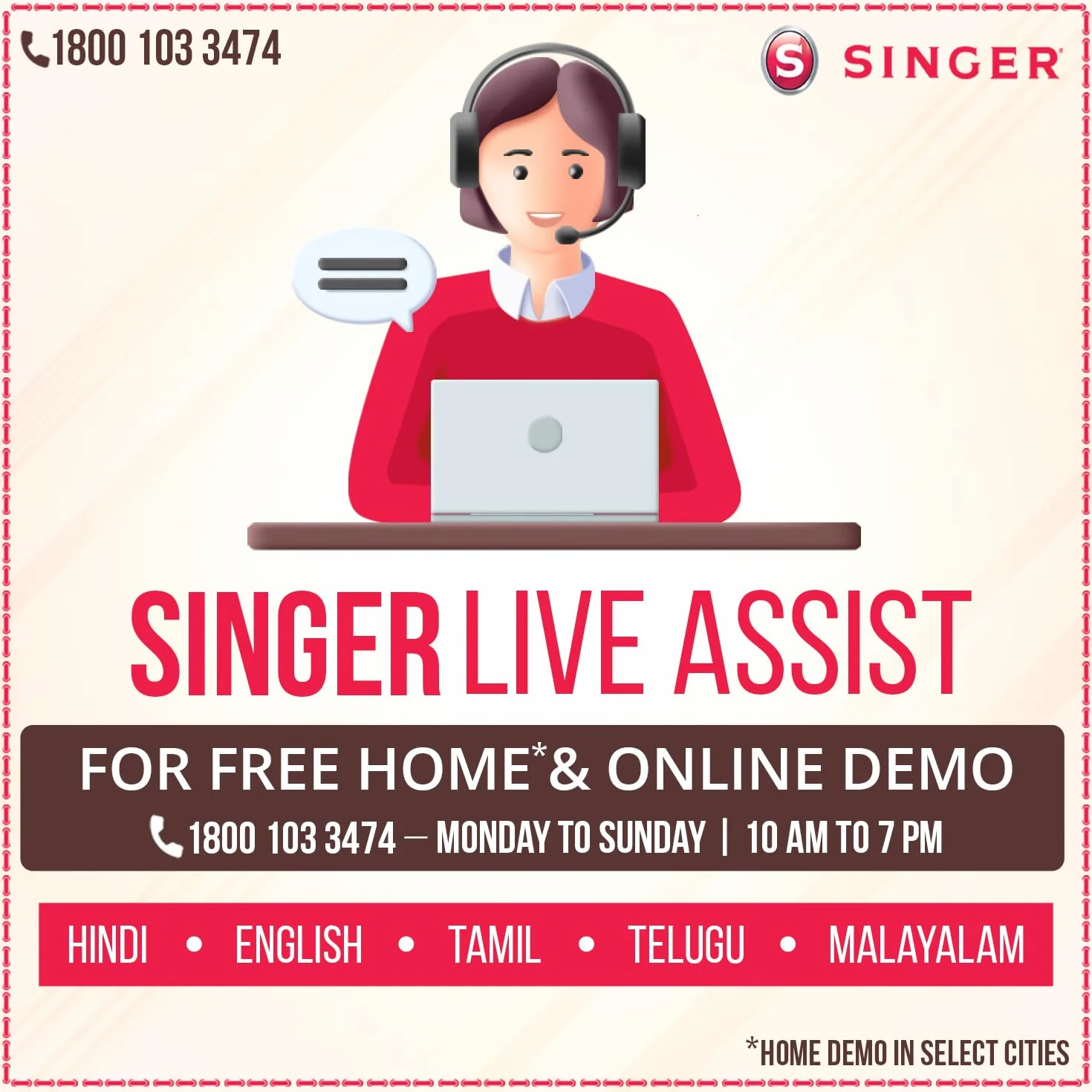 Singer 1409 Promise - Máquina de Coser Mecánica, 9 puntadas, 120 V, color Blanco