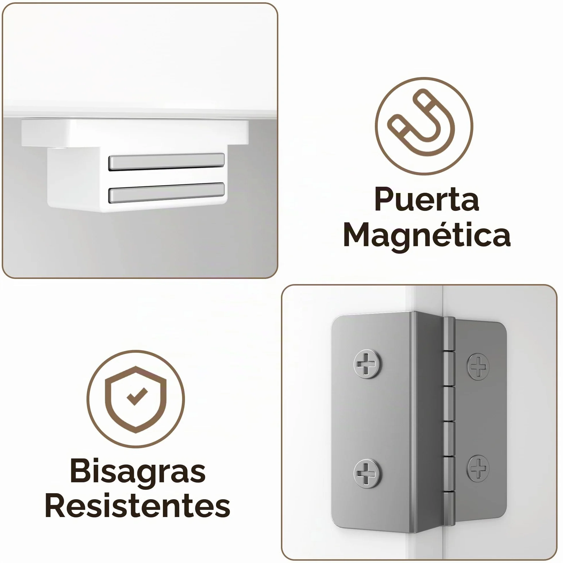 Estantería sobre Inodoro Mueble de Baño con Puertas Estantes Regulables 60x24x168 cm Blanco
