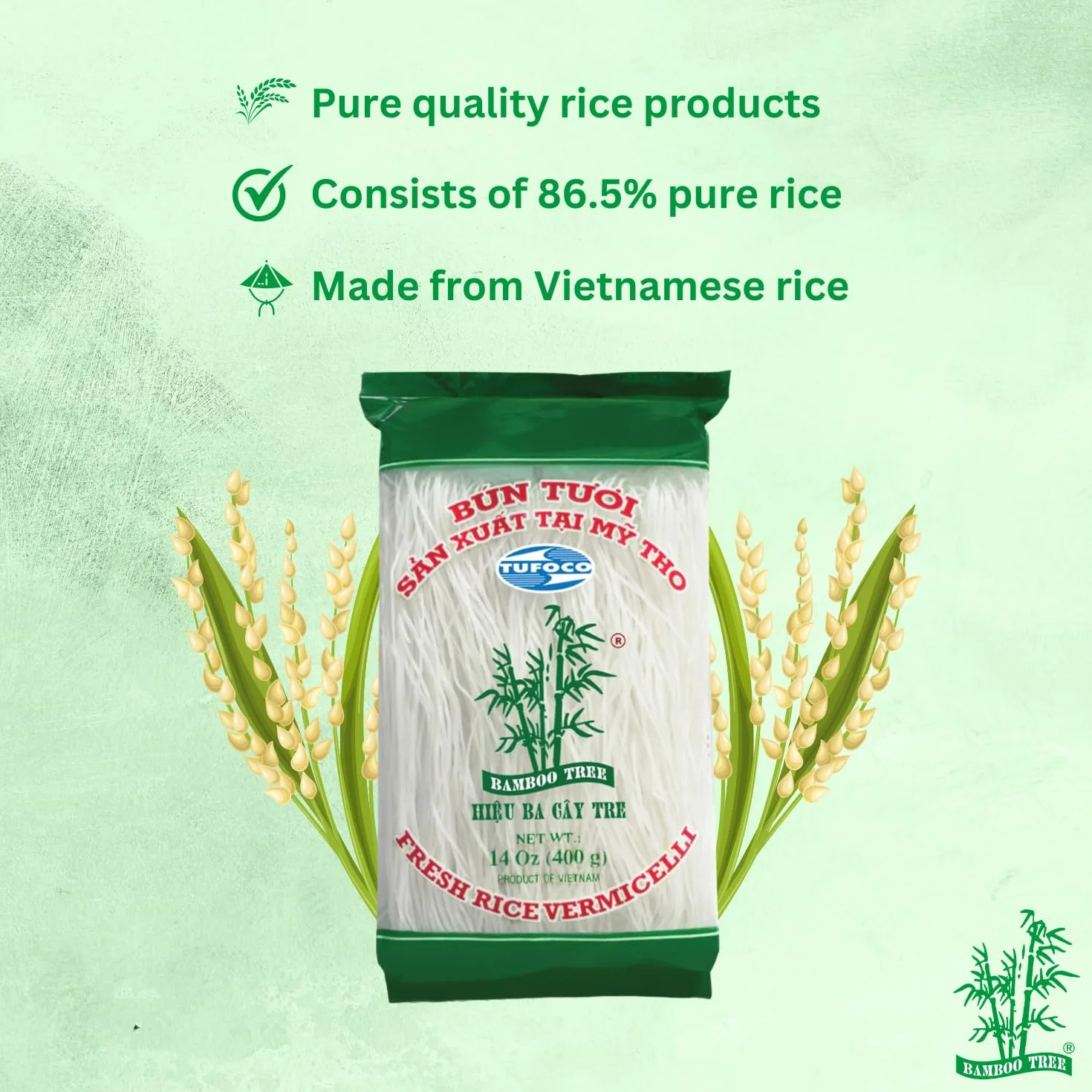 BAMBOO TREE Vermicelli de Arroz Frescos 400 GR