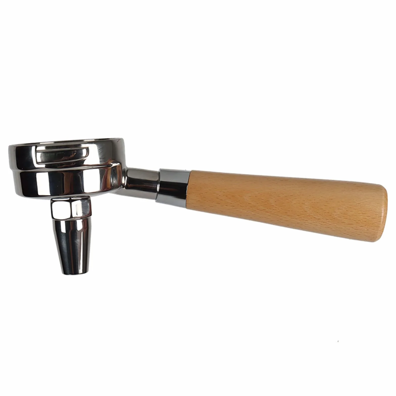Portafiltro con mango de madera y apto para cafetera de 58 mm, portafiltro, diseño para bolsitas de té y té