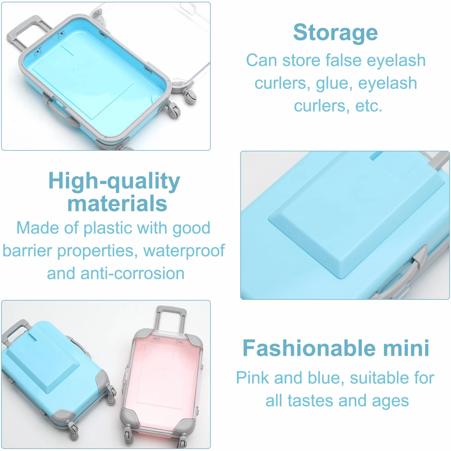 HENGBIRD Mini Maletas pequeñas con Ruedas y asa para Regalar Dinero, Vacaciones y Viajes