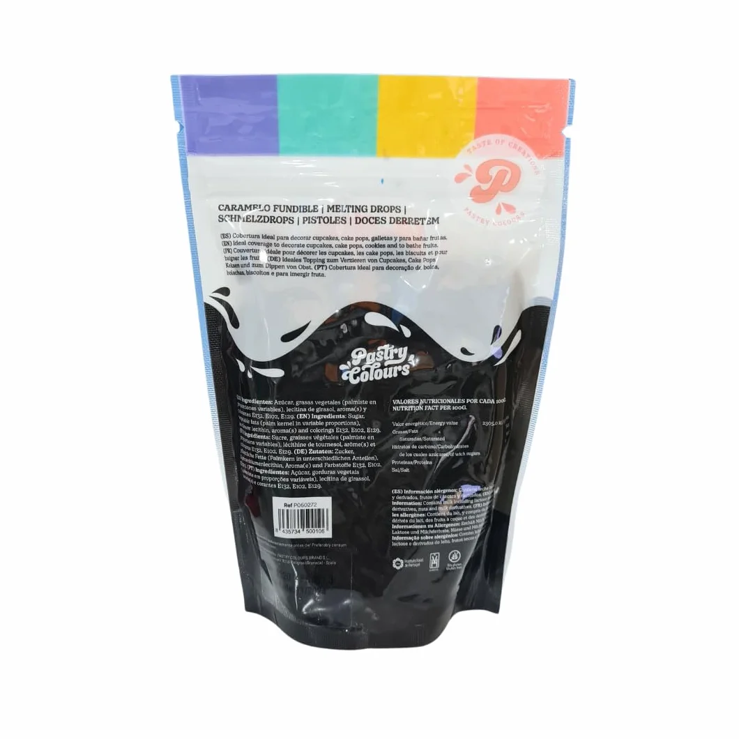 Melts Negros Chocolate para Fundir Cobertura para Pasteles 250g