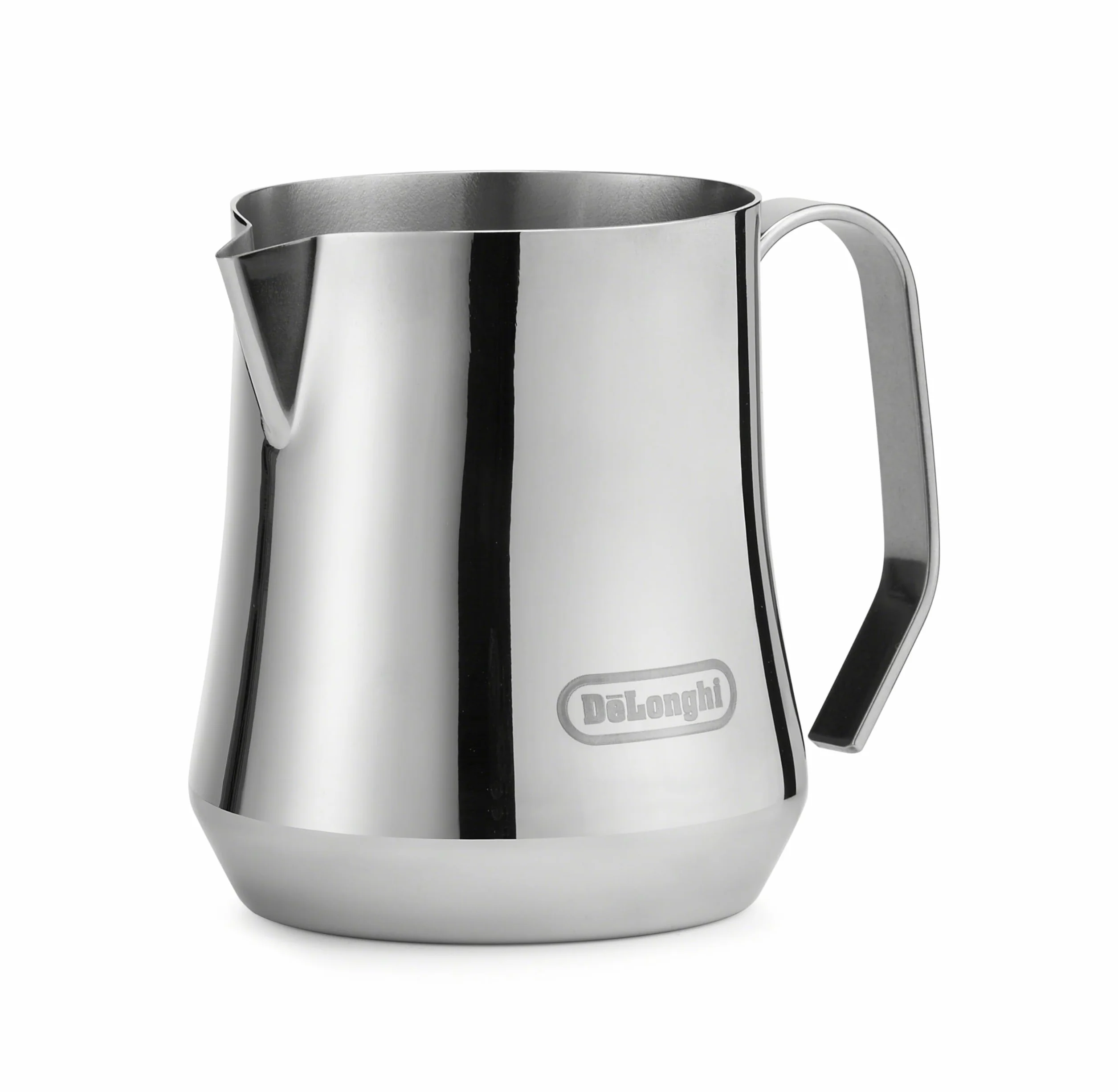 De'Longhi Jarra espumadora de leche, acero inoxidable, 481.9 g (500 ml), herramienta barista, jarra espumadora para máquina de espresso, café, capuchino, latte arte, DLSC069