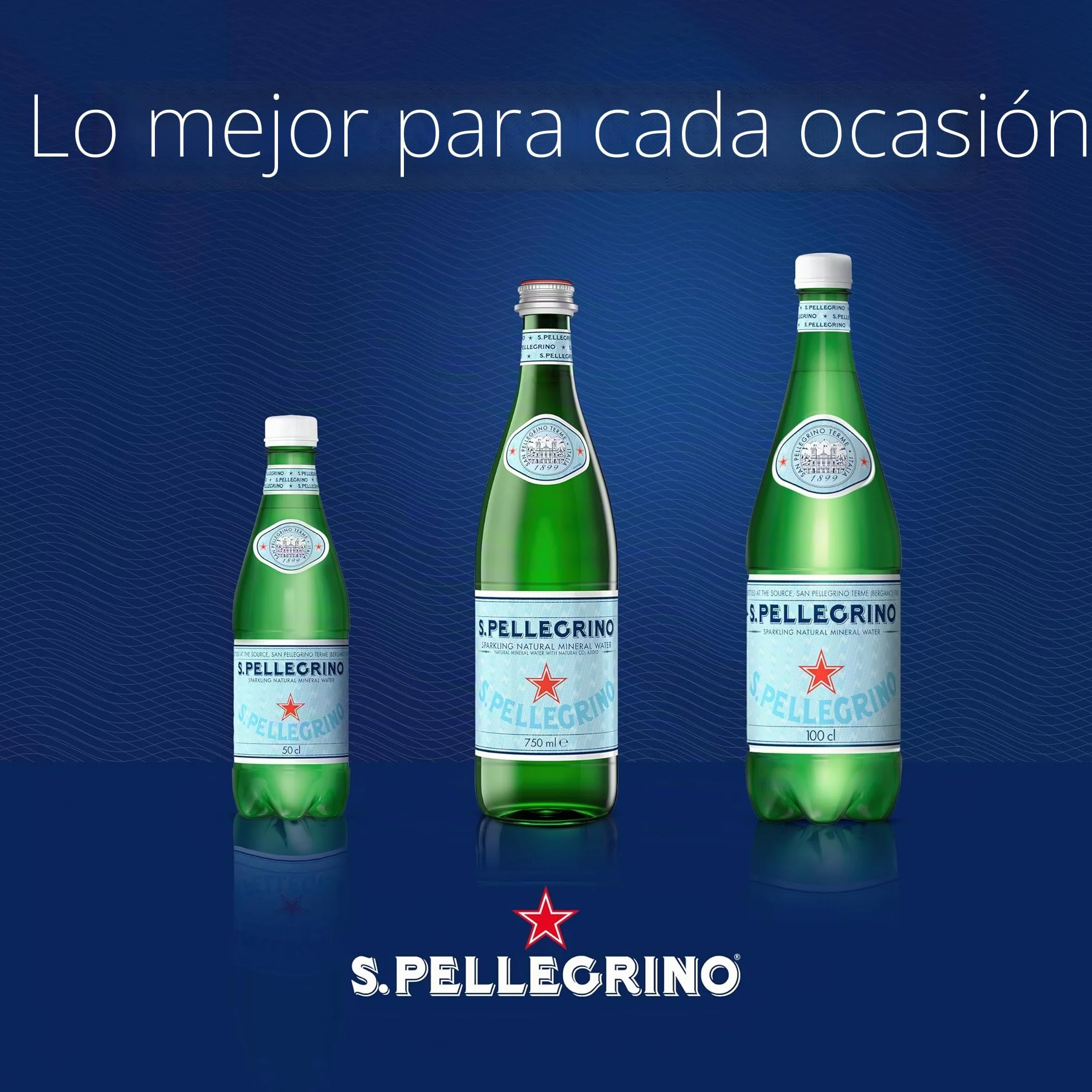 San Pellegrino Agua con Gas, 6 x 1L