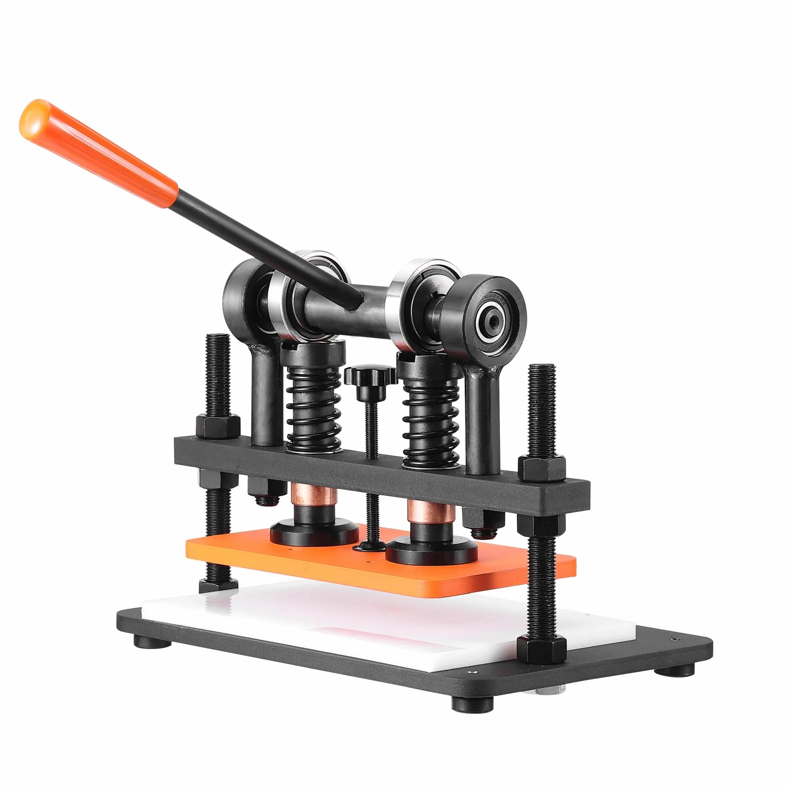 VEVOR Máquina Cortadora de Cuero 260x150 mm Capacidad de Carga de 1,5 T Prensa Troqueladora Manual Carrera Ajustable 12 mm Perforadora Manual para Cuero Papel Espuma Plástico Caucho Varios Materiales