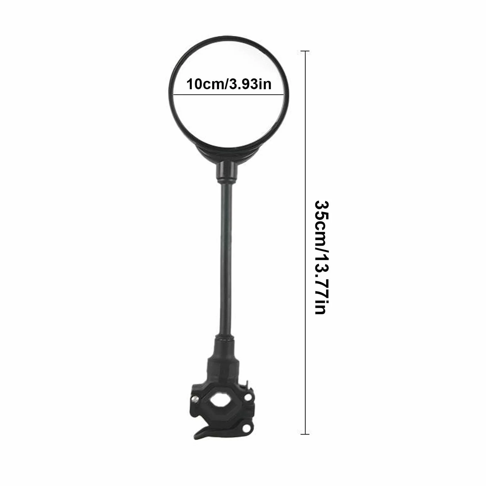 Espejo giratorio flexible para cochecito de bebé, visión de seguridad de gran angular, montaje seguro, diseño ajustable, espejo de seguridad convexo fácil de instalar