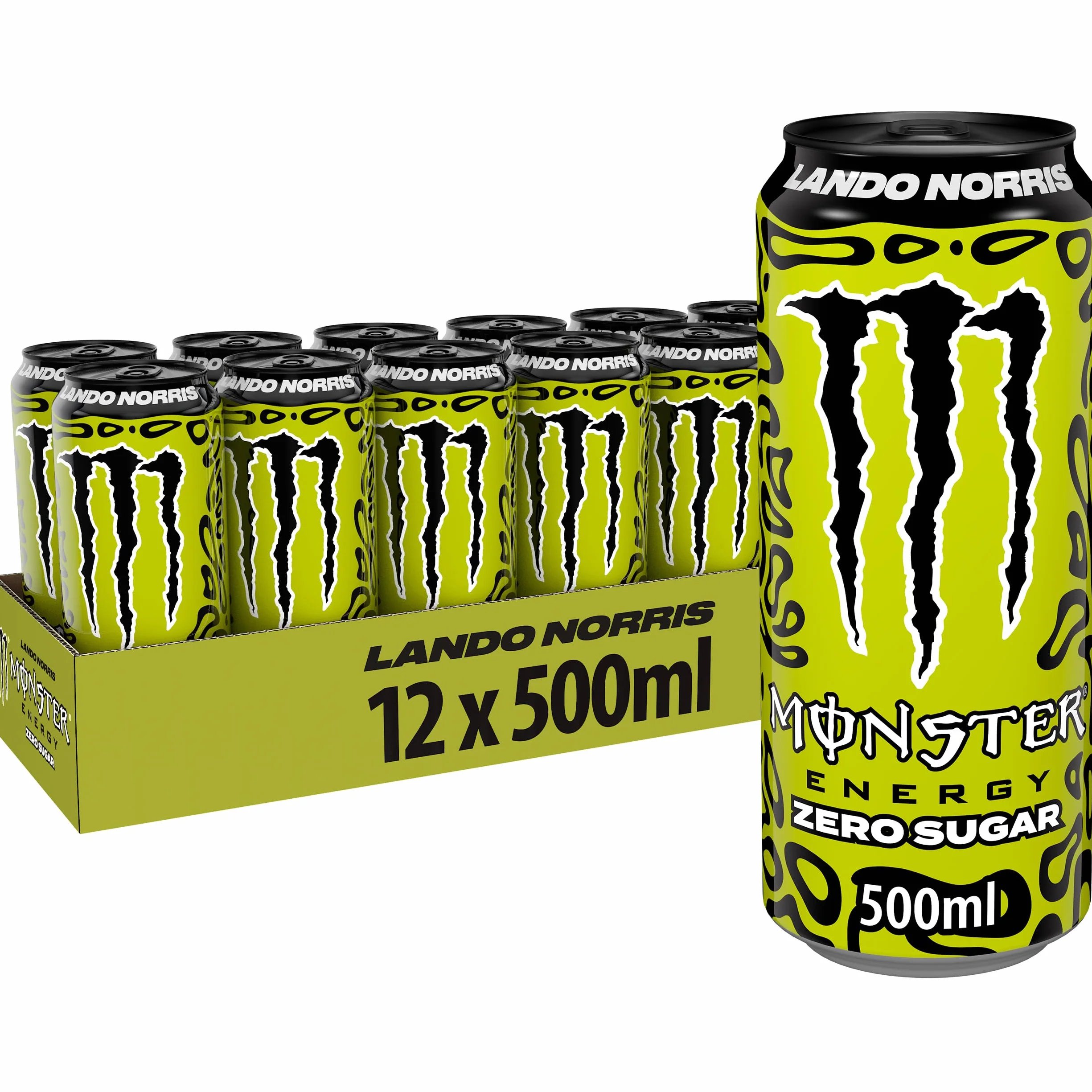 Monster Lando Norris Bebida Energética Zero Azúcar Pack 12 Latas 500ml
