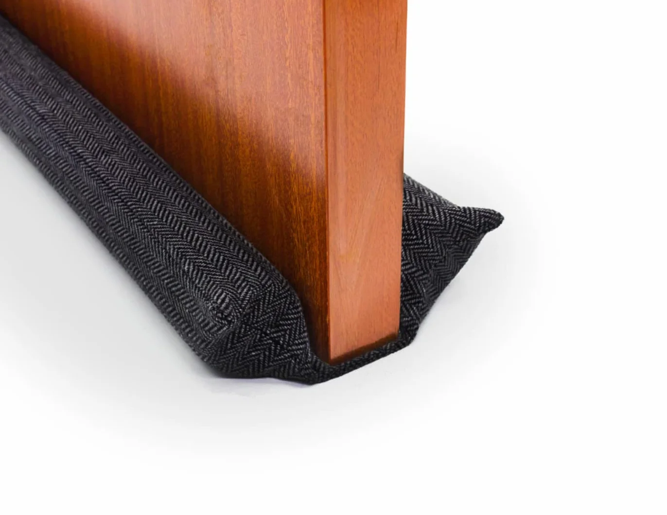 Burlete de Tela para Puertas y Ventanas, Doble Reutilizable, Lavable, Aislante Ruido Frío Viento, Ajustable 80-90 cm