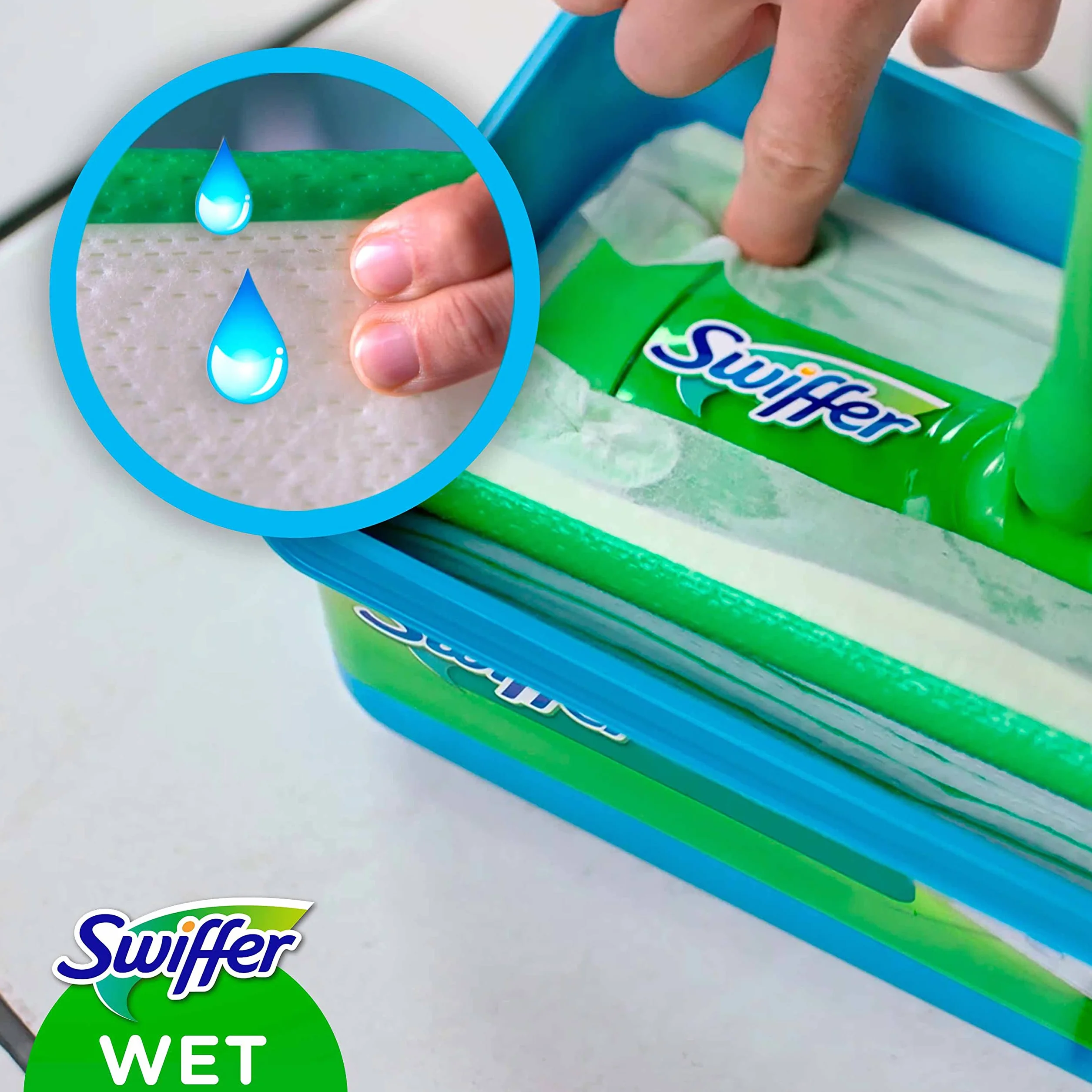 Swiffer Sweeper Kit Básico Con 1 Mopa, 8 Paños Secos Y 3 Húmedos Para Suelo