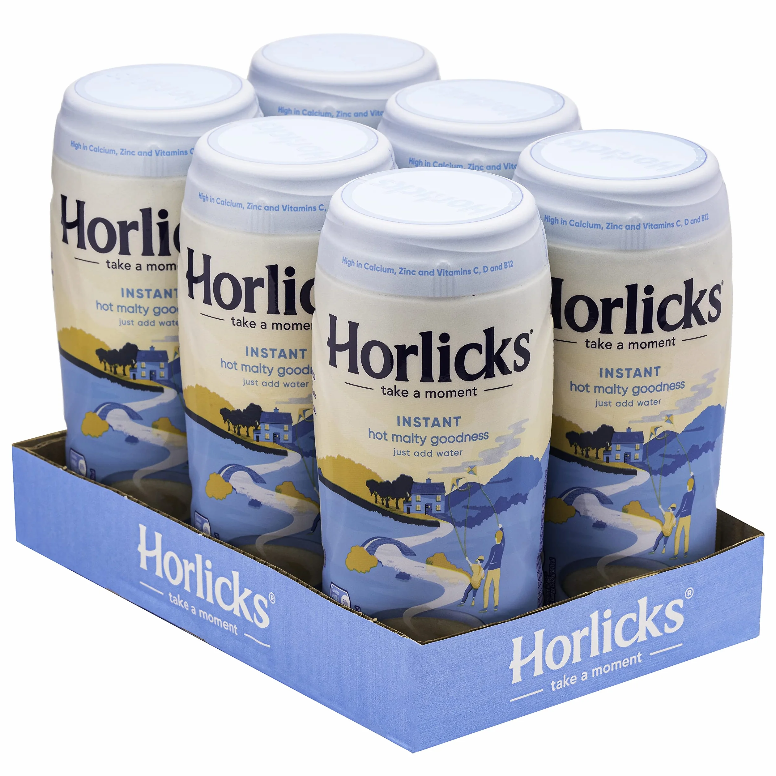 Horlicks Frascos de Golosinas Calientes Instantáneos 6x500g