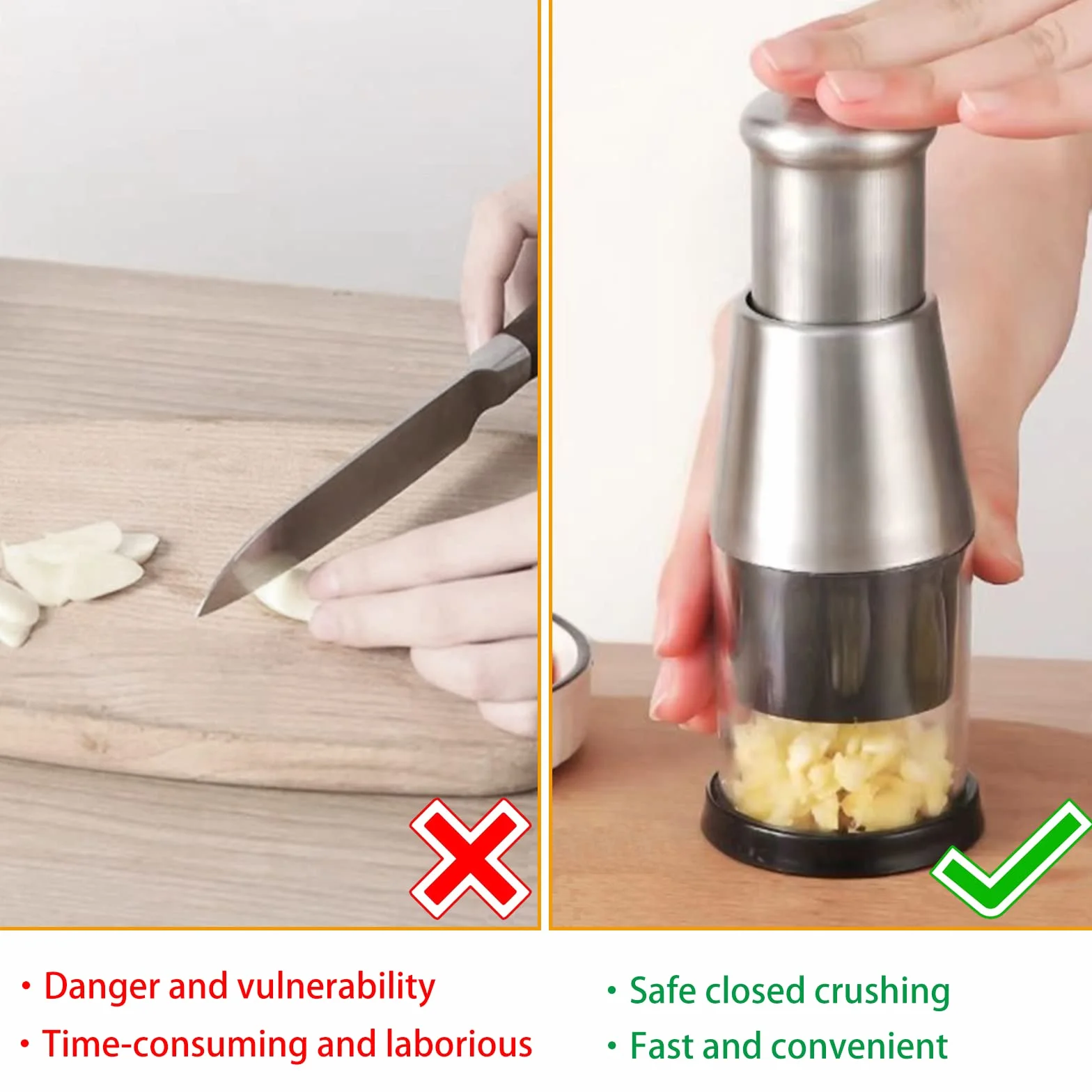 Prensa De Ajo Multifuncional Picadora Manual De Cebolla Y Ensalada Para Verduras