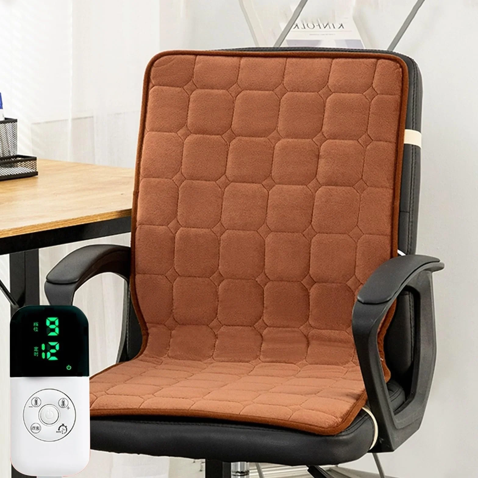 Cojin Silla Calefactores, Cojin Calefactor Silla Oficina, Cojín Antiescaras, Cojin Tumbona, Cojines Sillas Terraza(Brown,45 * 90cm(17.7 * 35.4in))