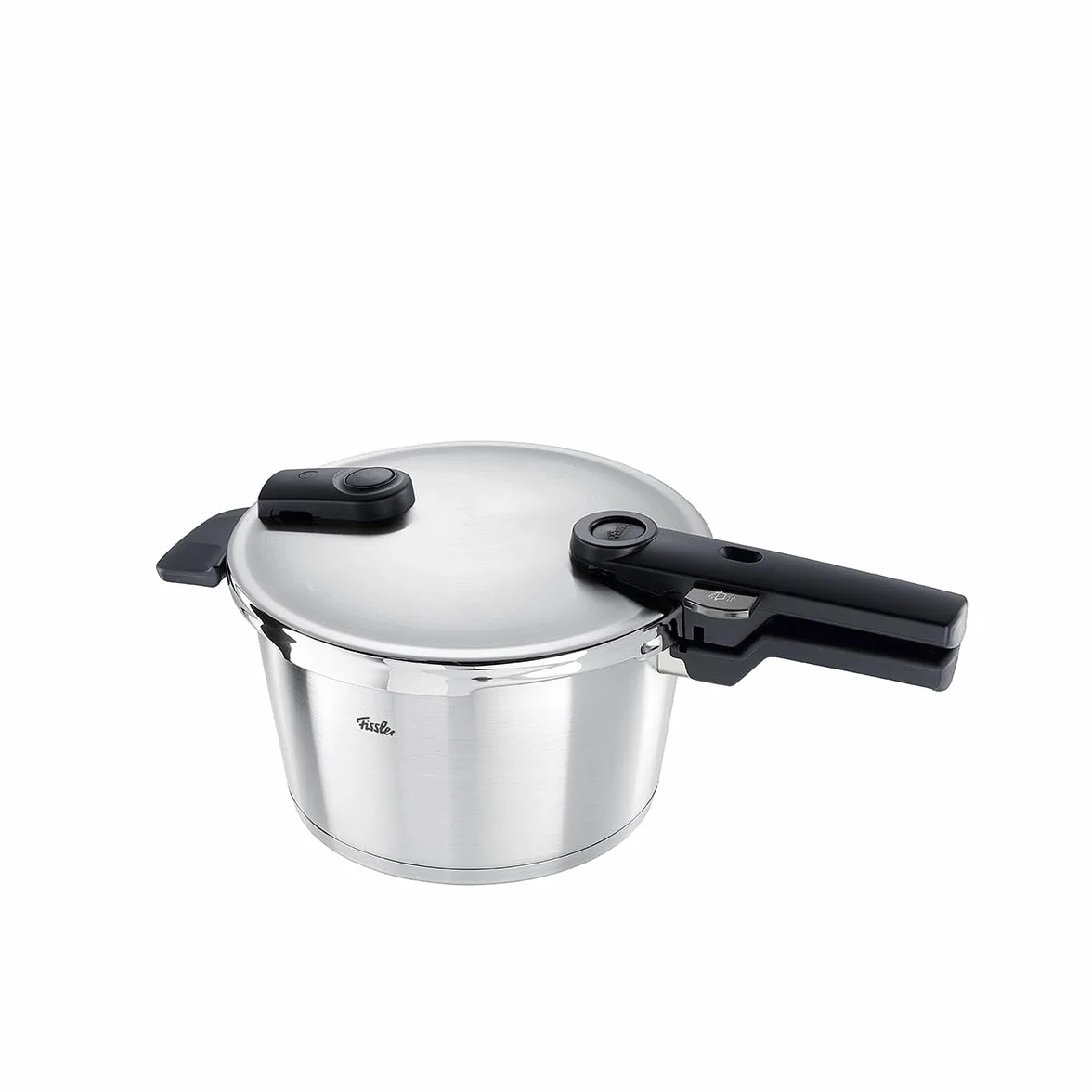 Fissler Vitaquick Premium - Juego de 2 ollas a presión (26 cm de diámetro, olla a presión de 8 l + sartén a presión de 4 litros) con inserto, tapa de cristal adicional, 2 niveles de cocción, fabricado