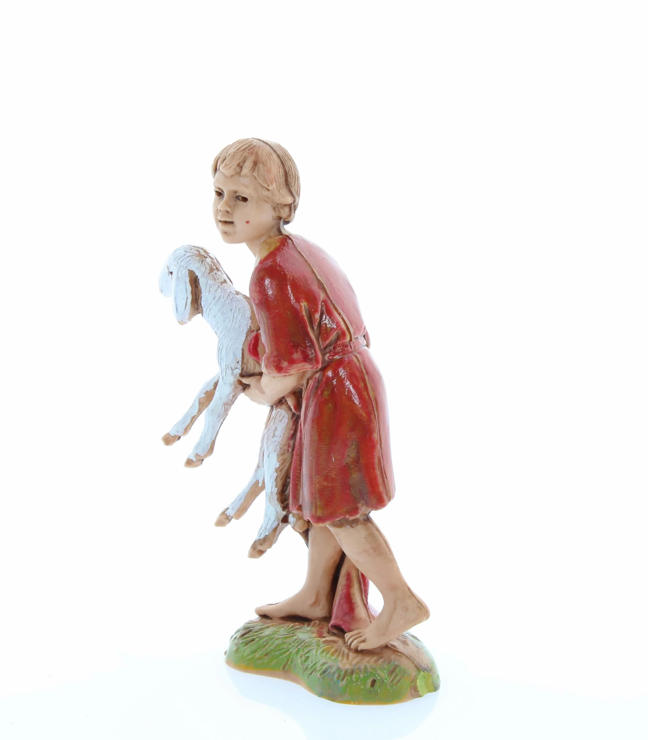 Moranduzzo Figura Belén Niño con Oveja 10 cm Escala 1:20 Estilo 700 Pintada a Mano Oficial