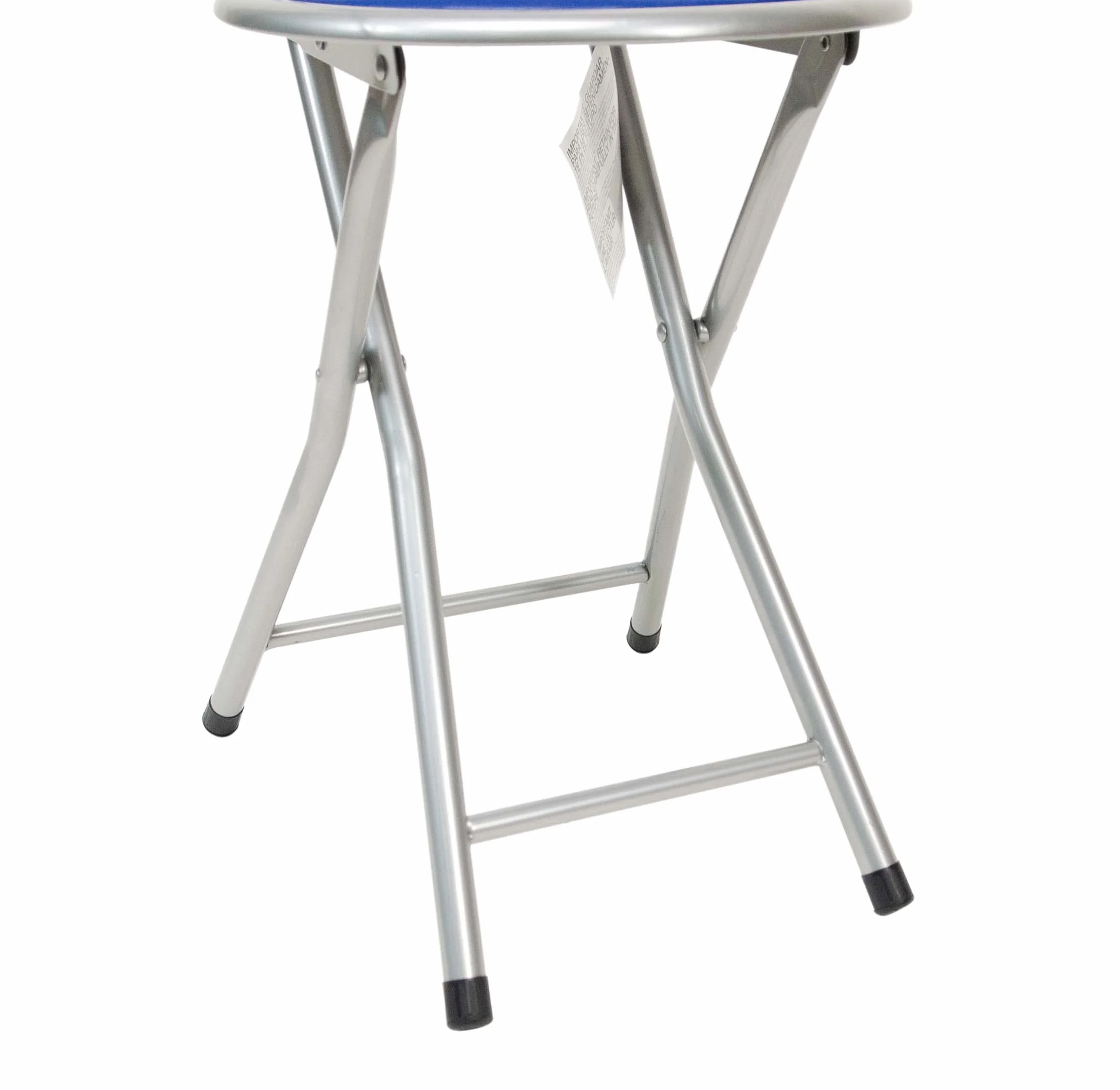 THE SECRET HOME - Pack de 1, 2, 4 y 6 Sillas Plegables de Cocina - Alto. 74 cm x Diámetro. Ø30 cm - Asiento Auxiliar para el Hogar (1, Azul, Al. 74 cm x D. Ø30 cm)