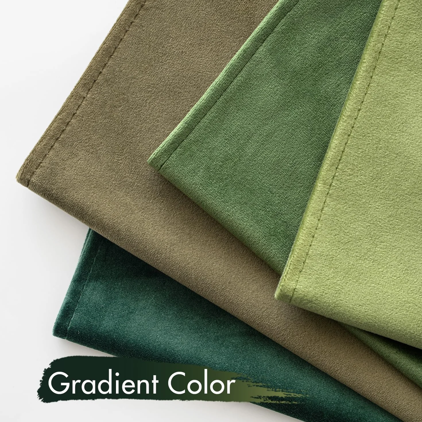 MIULEE Set de 4 Cojines de Terciopelo 40x40cm Colección Verde Cojines Cama Decorativas para Sofá o Silla Fundas de Cojín con Borde Envolvente Sofá Salón Dormitorio Fundas de Cojín Decorativas
