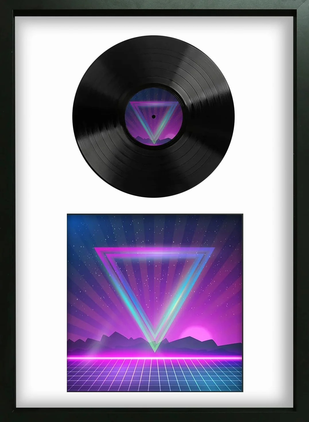 Genérico - Marco coleccionista para vinilo de 33 vueltas, bolsa + disco