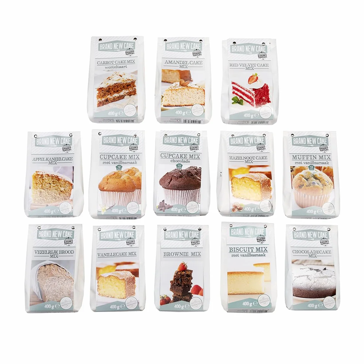 BrandNewCake® Brownie Mix Sin Gluten 400g Mezcla para Hornear