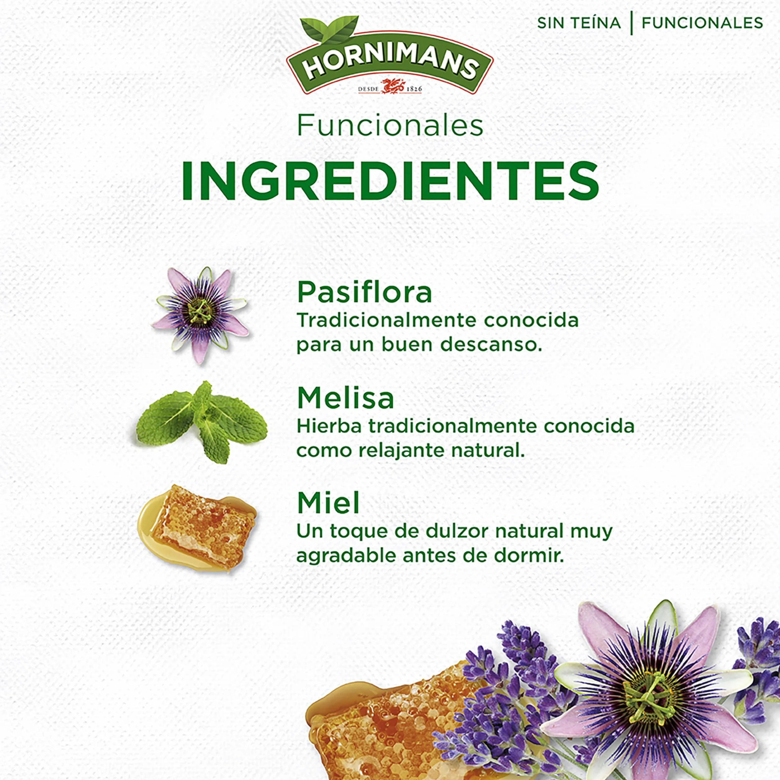 Hornimans Infu Sueños Infusión con Pasiflora 100% Natural 20 bolsitas Sin Teína