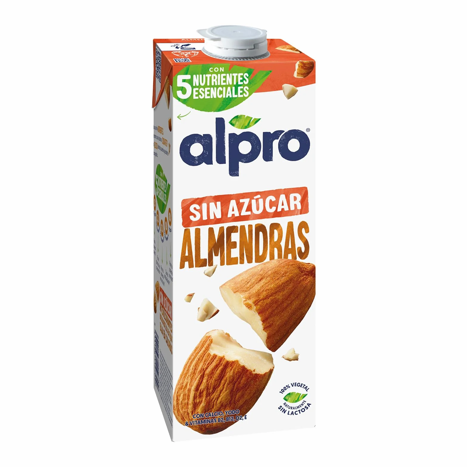 Alpro Bebida Vegetal de Almendras sin Azúcar Pack 6 x 1L
