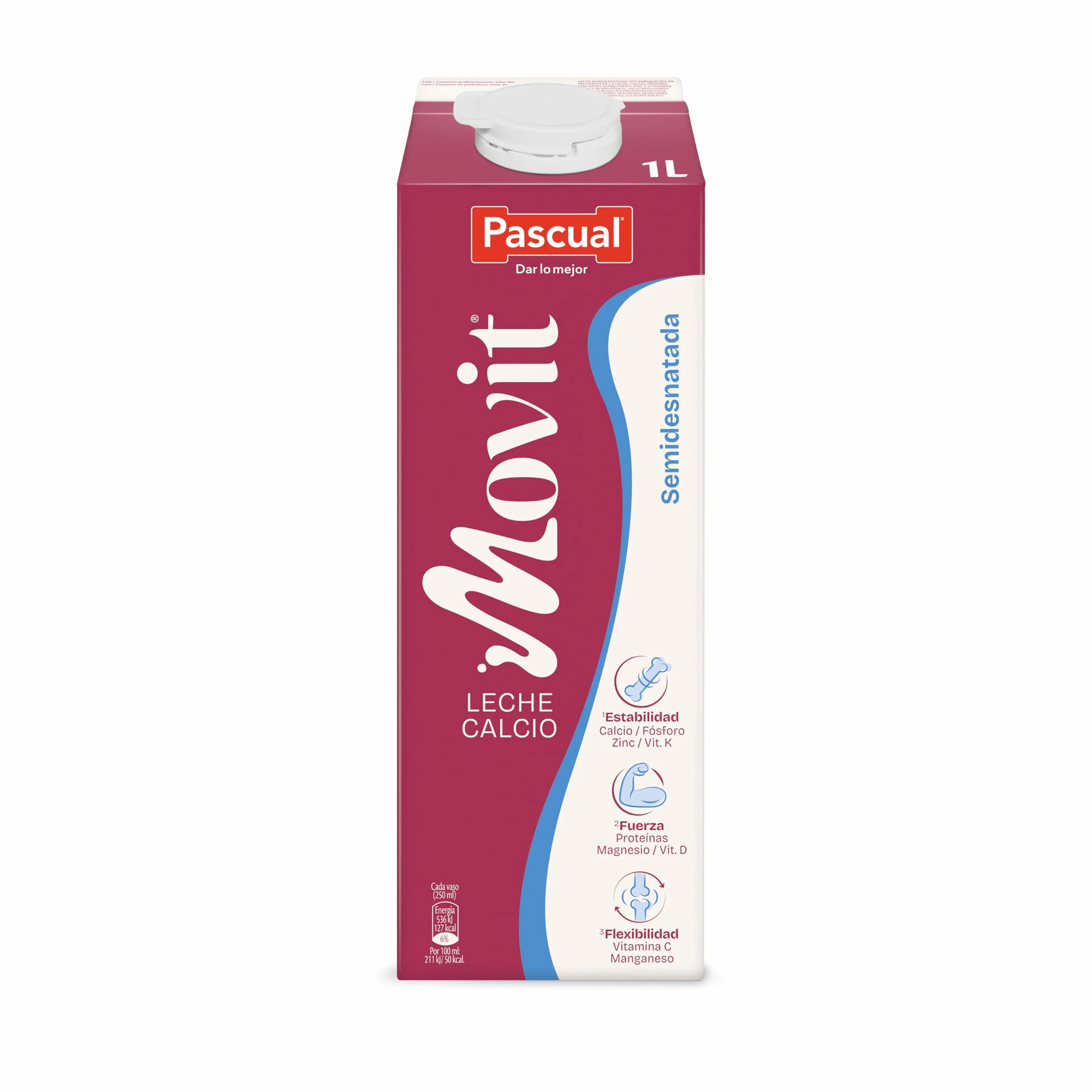 Leche Pascual Semidesnatada Movit con Calcio Pack 6 x 1L