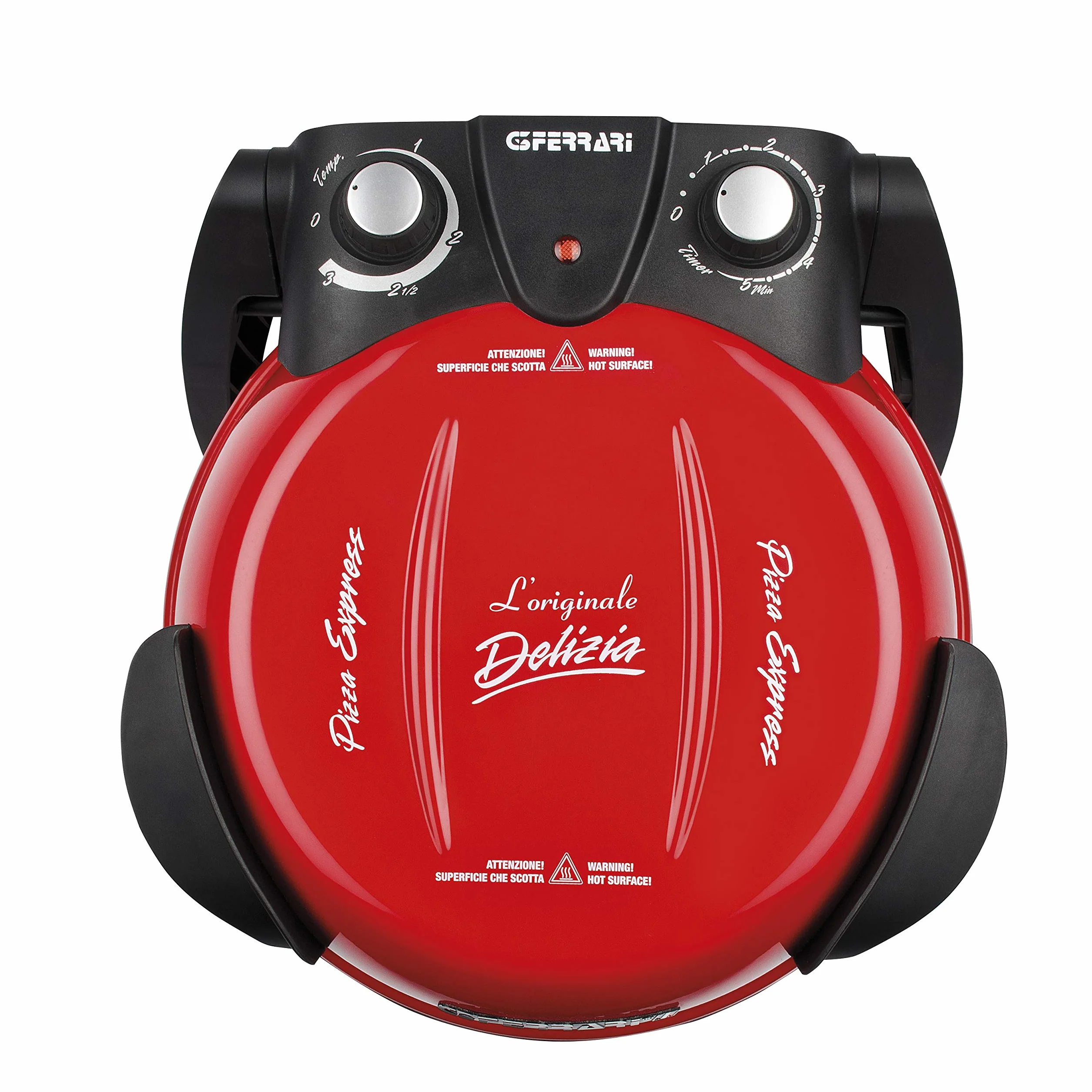 G3 Ferrari G10006 Pizza Express Delizia Horno Pizza 1200 W 400 °C Doble Resistencia Rojo