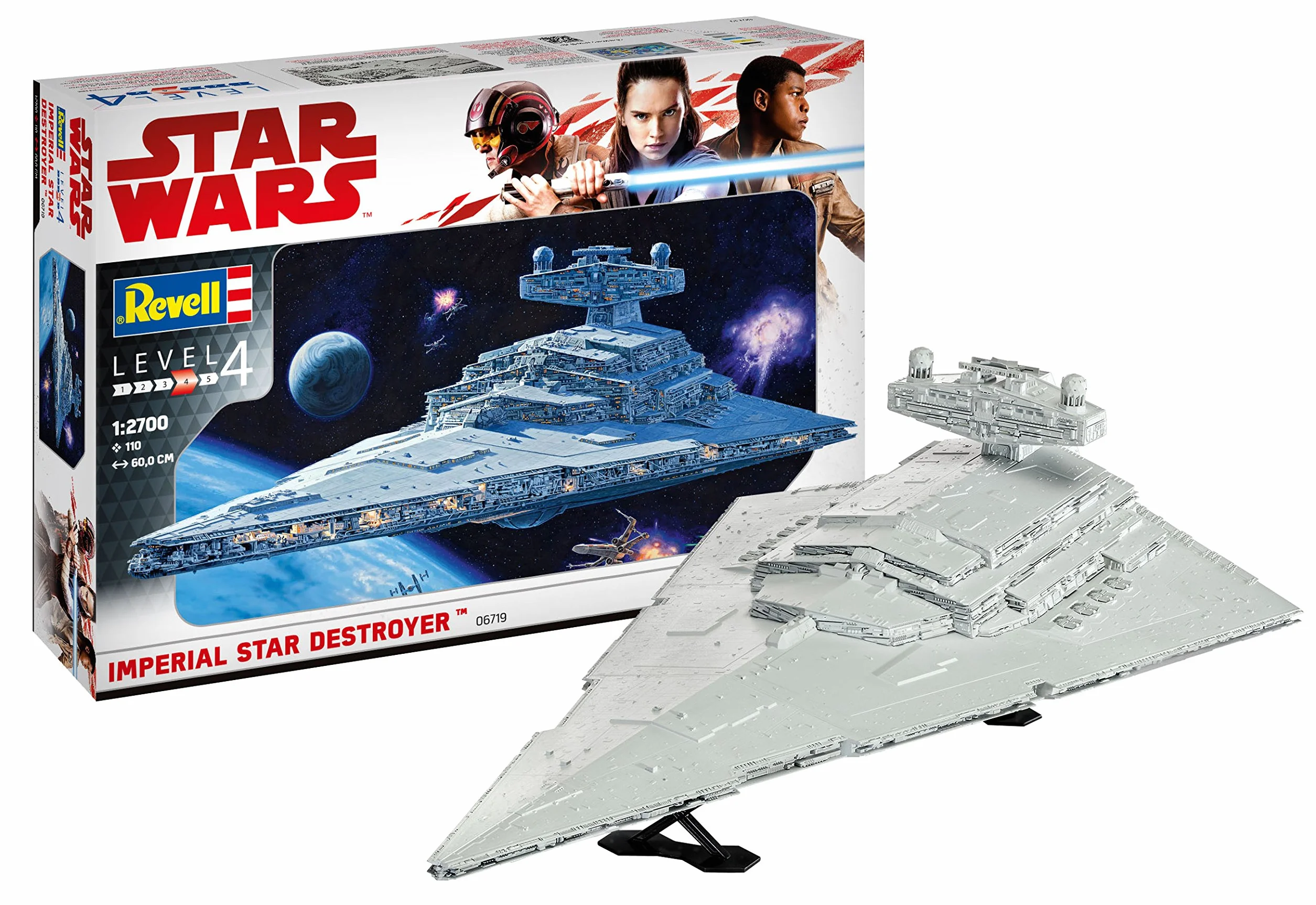 Revell 06719 Maqueta de, Star Wars 1: 2700 – Imperial Star Destroyer, Niveles 4, orginalgetreue imitación con Muchos Detalles