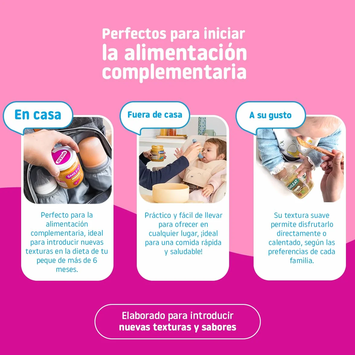 Smileat Tarrito infantil Pavo y Verduras 230g +6 Meses Sin Azúcar ni Sal Añadido