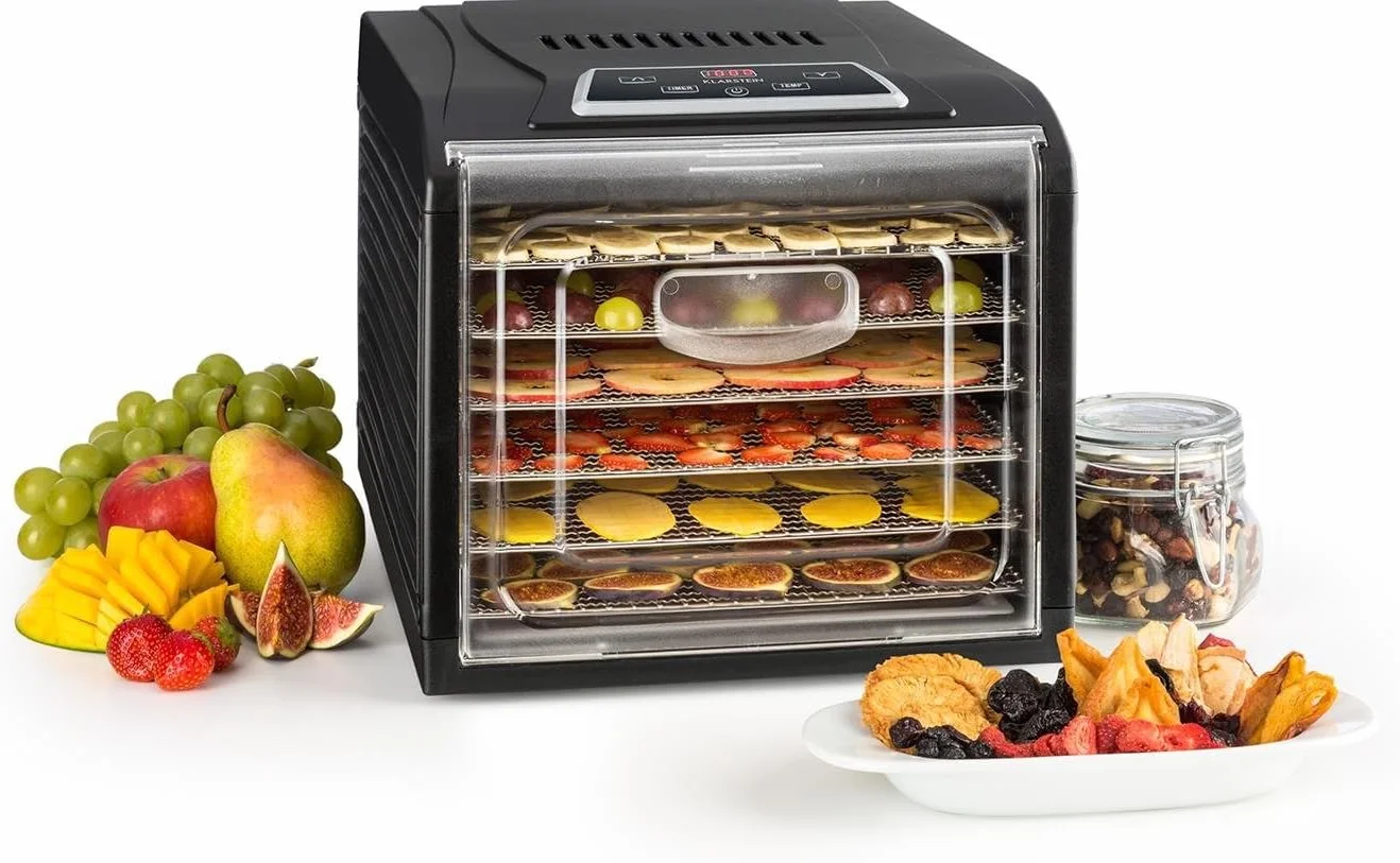Klarstein Fruit Jerky Plus Deshidratador de alimentos 500W 35-70°C 6 rejillas Negro