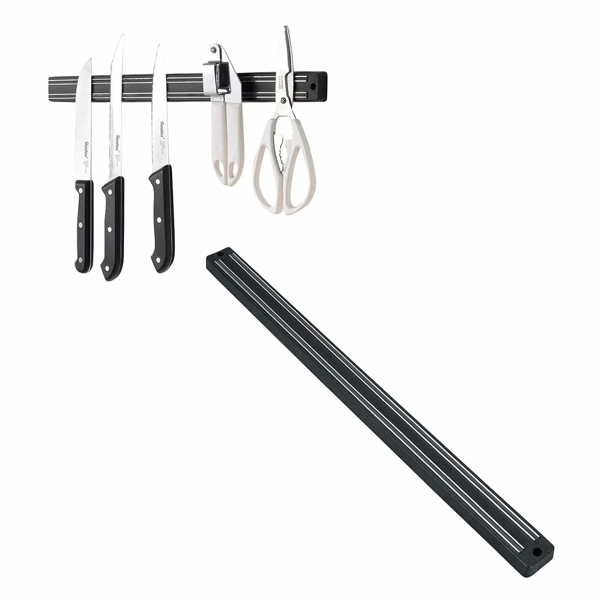 Metaltex MAGNETIKA - Barra Magnética. Organizador de cuchillos u otros artículos metálicos. Multiuso 48cms