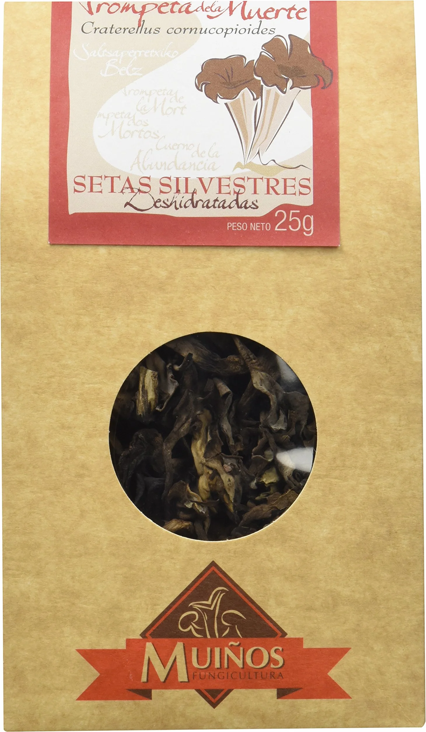 Trompeta De La Muerte Deshidratada (Craterellus Cornucopioides) - 25 gr